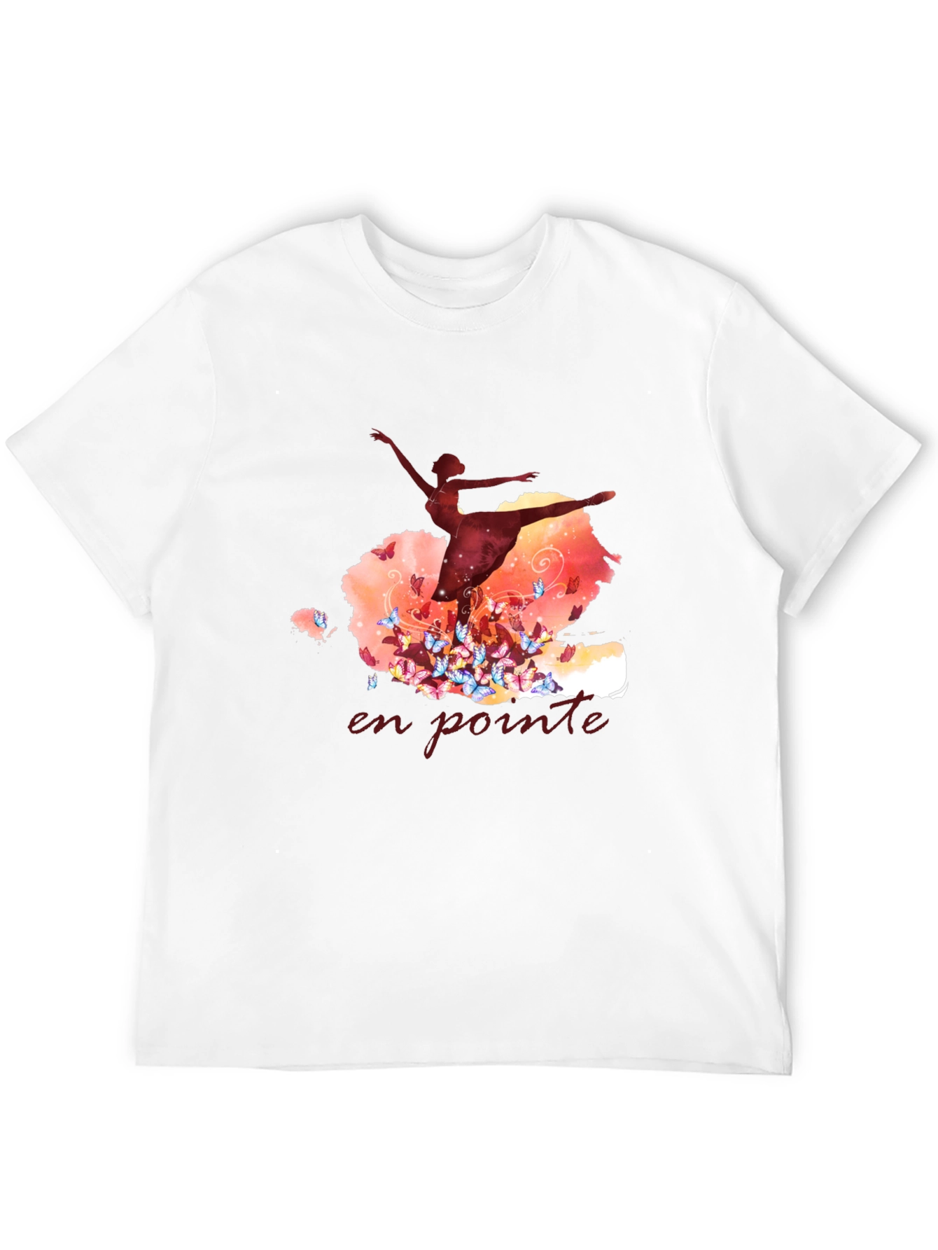 Ballet Dancer En Pointe Graphic Tee - Black