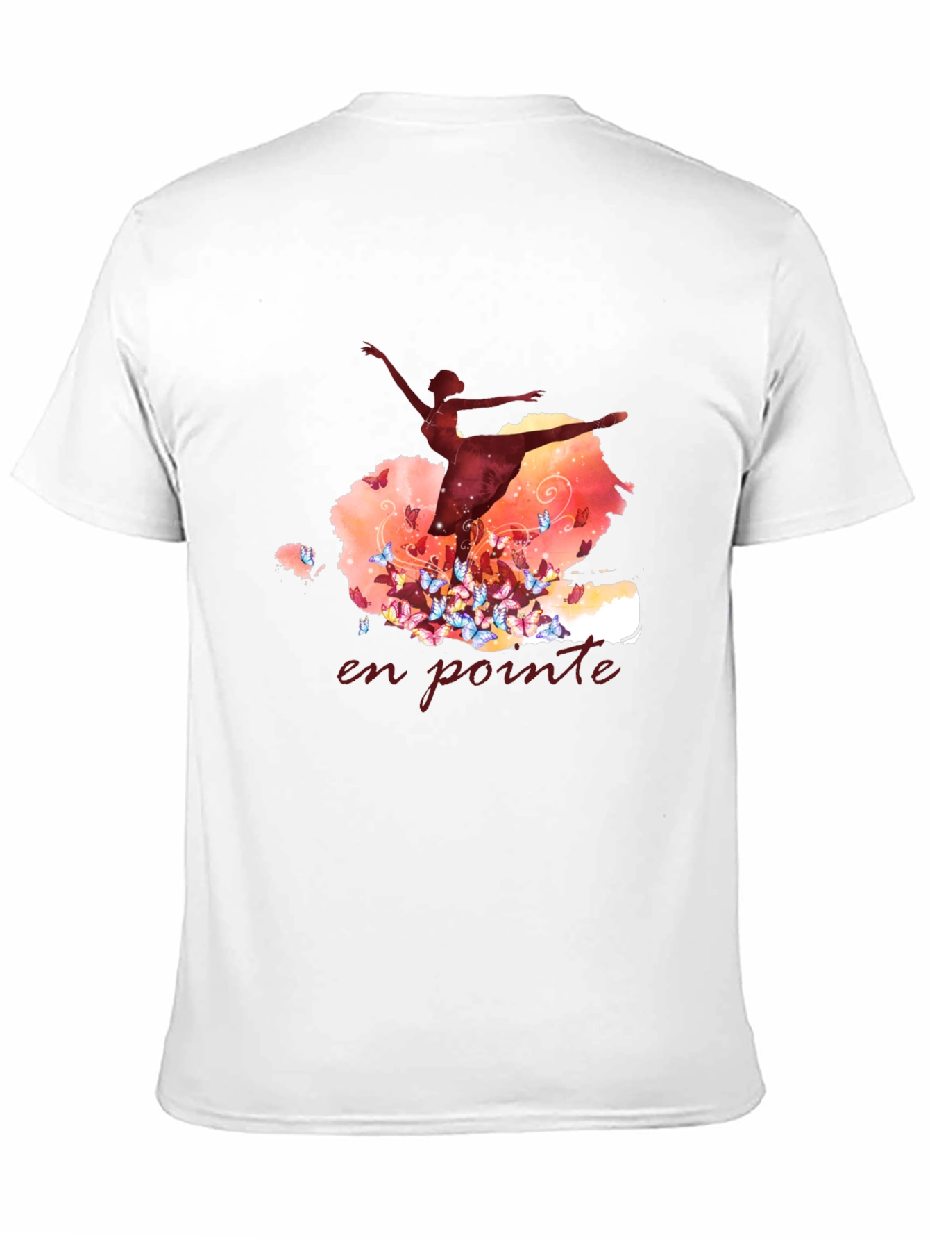 Ballet Dancer En Pointe Graphic Tee - Black