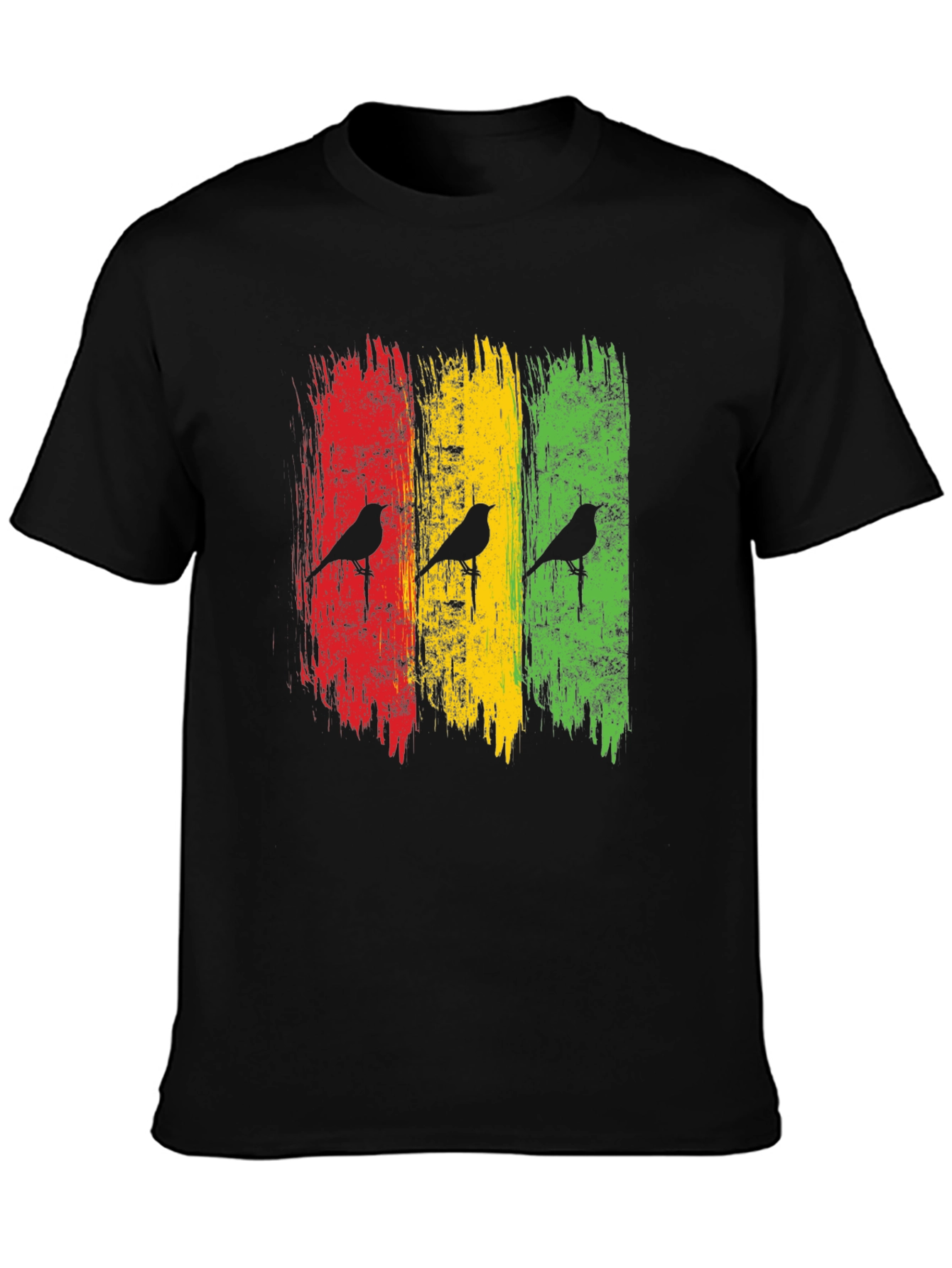 Rasta Birds Graphic Tee - Reggae Inspired Style