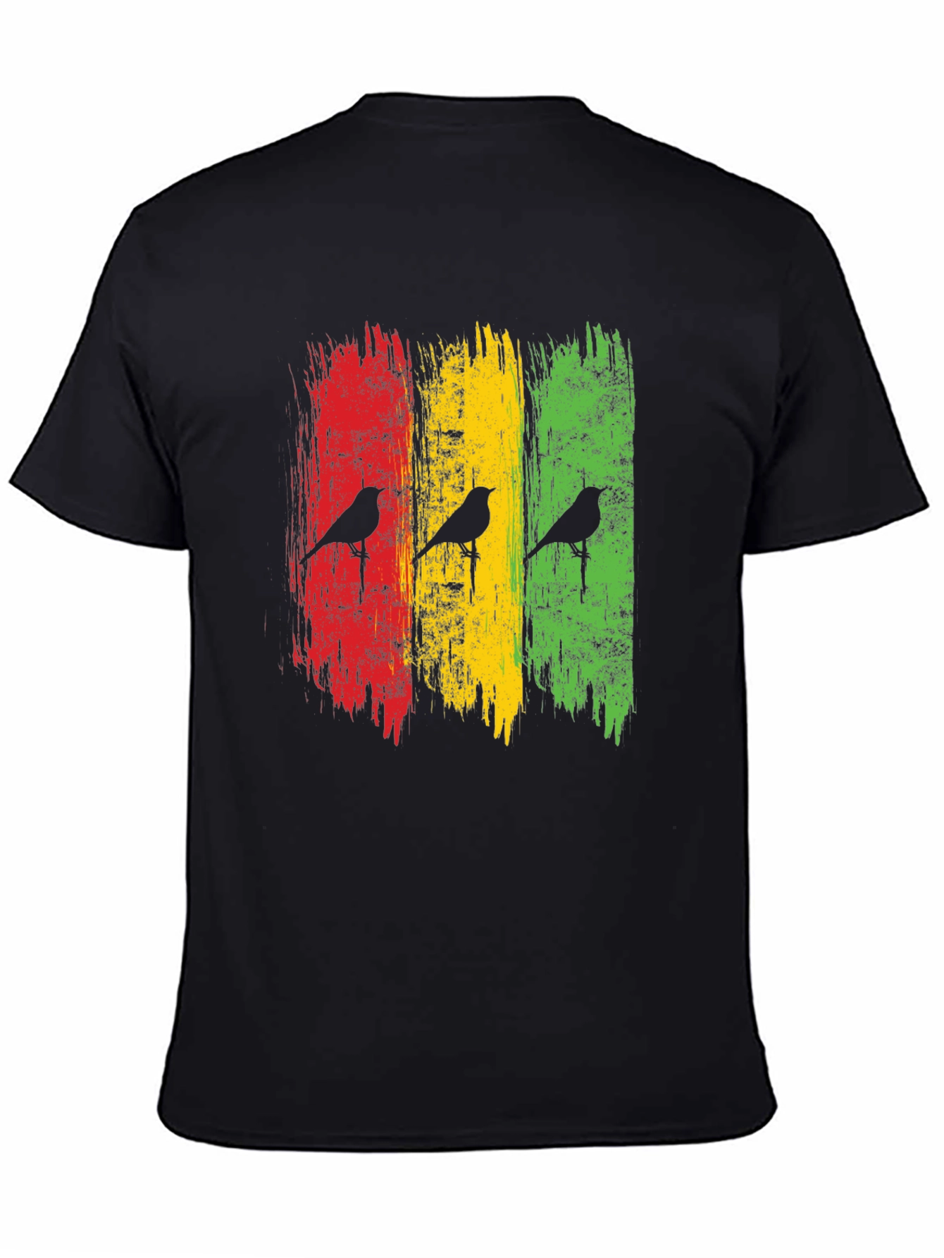 Rasta Birds Graphic Tee - Reggae Inspired Style