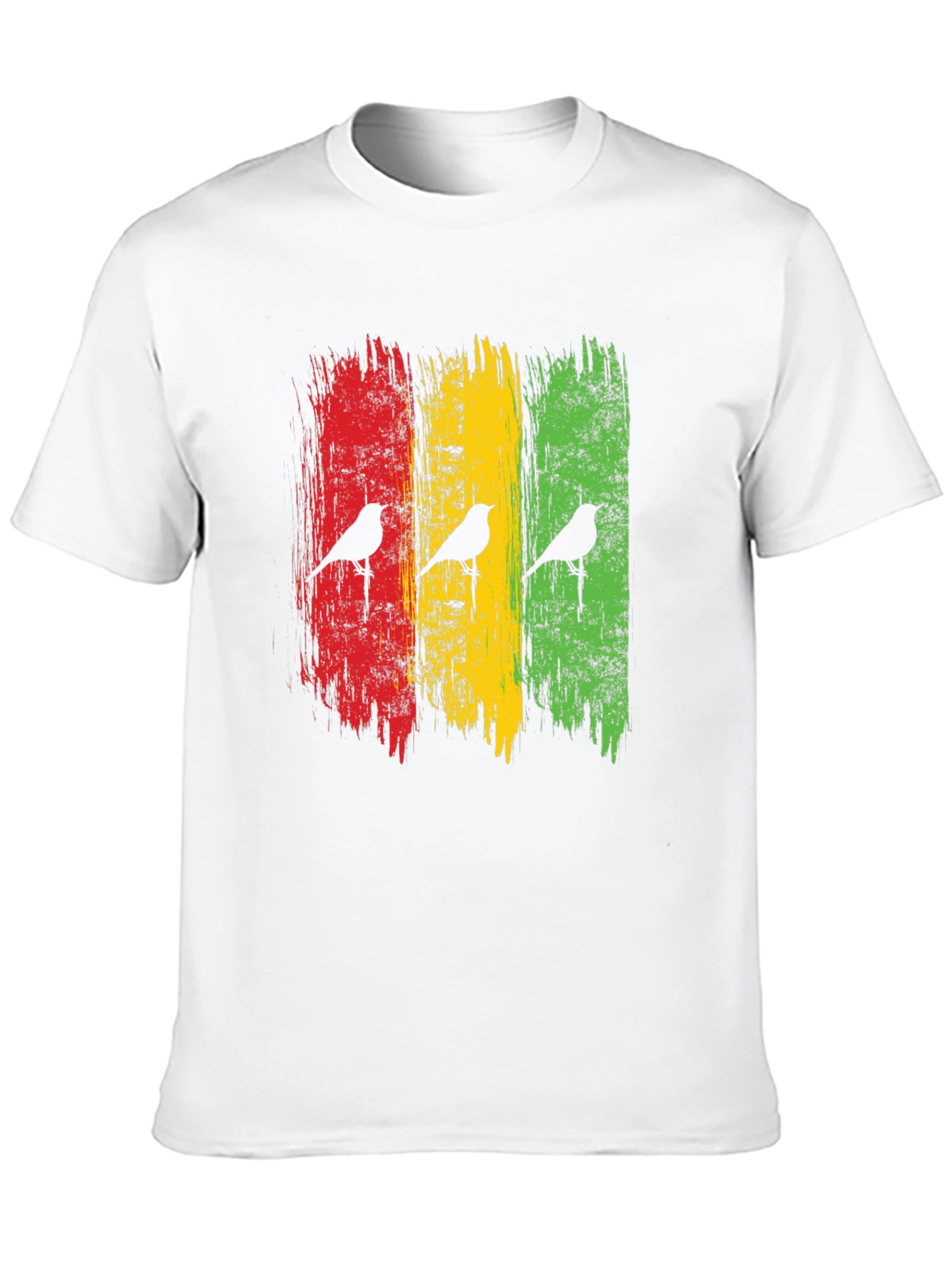 Rasta Birds Graphic Tee - Reggae Inspired Style
