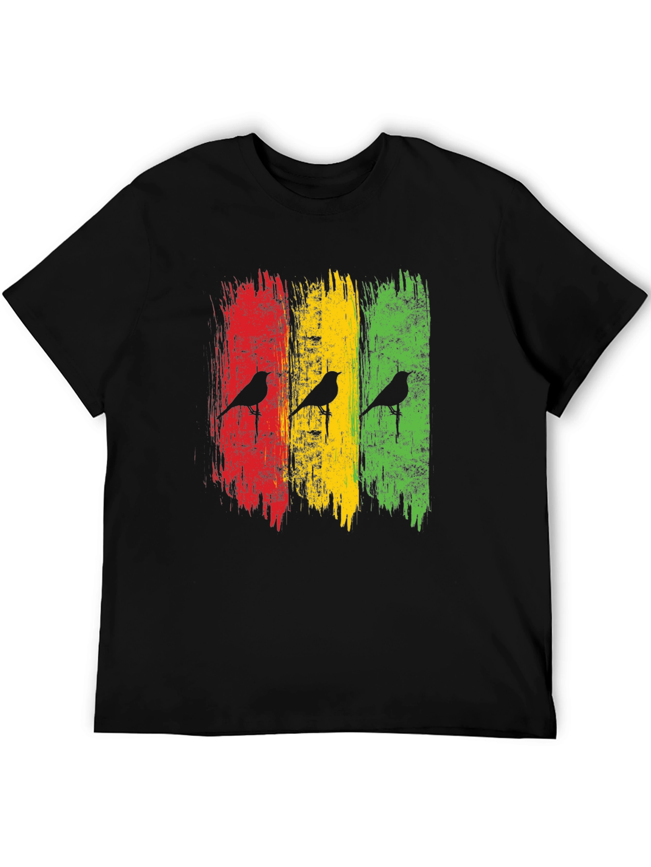 Rasta Birds Graphic Tee - Reggae Inspired Style