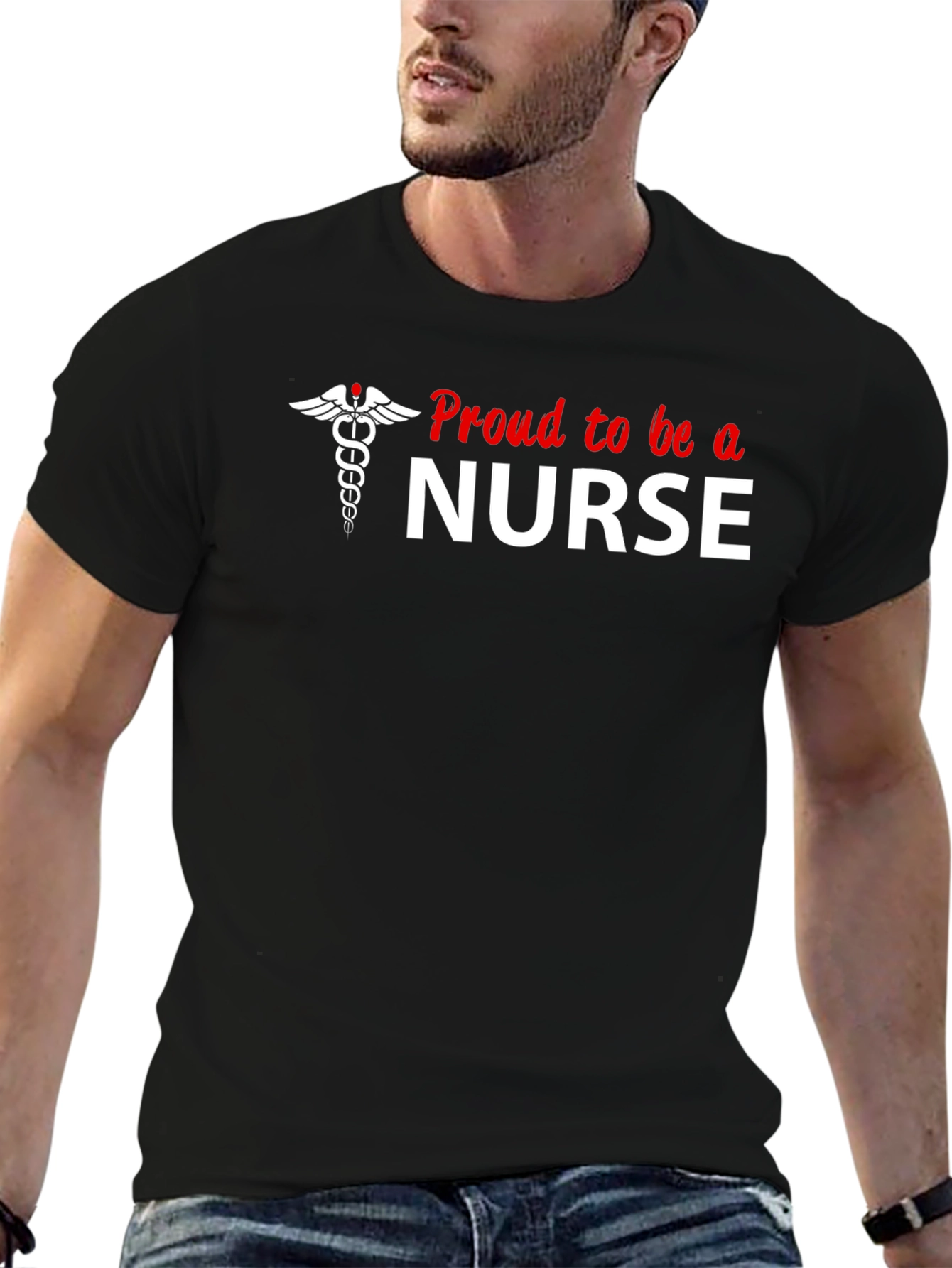 Proud to be a Nurse Graphic T-Shirt