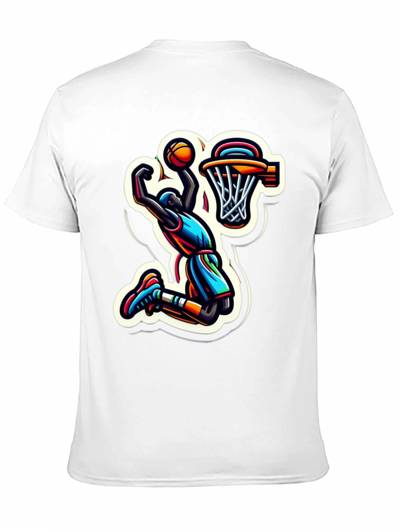 Slam Dunk Graphic Tee - Cool Basketball Design
