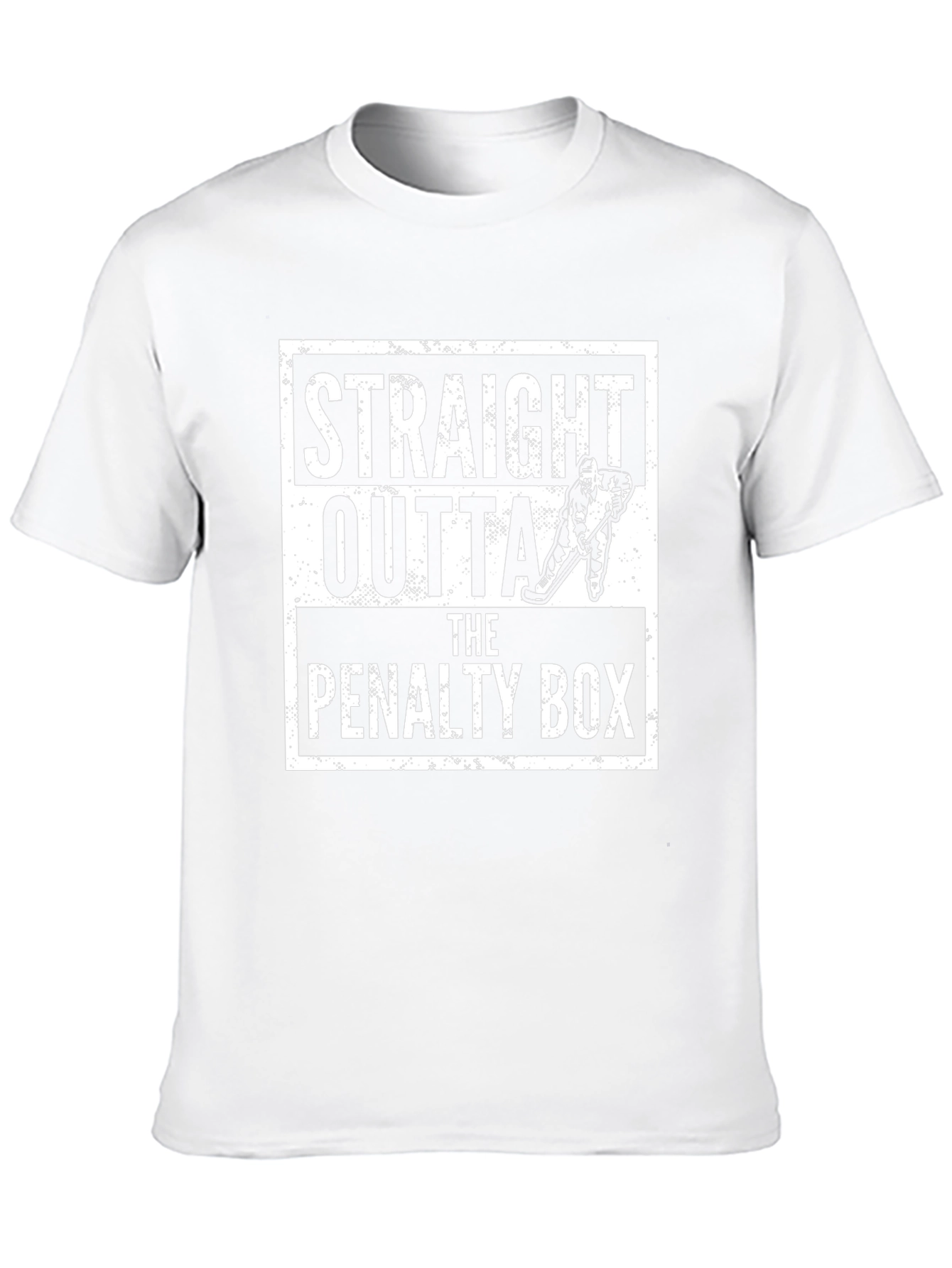 Straight Outta The Penalty Box Black Graphic Tee