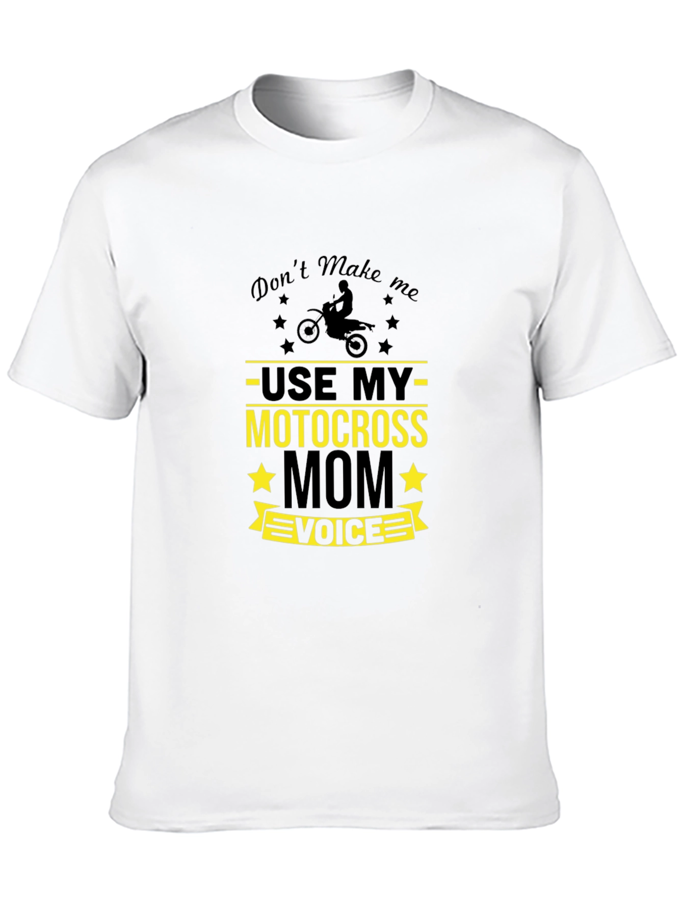 Motocross Mom Voice Black Graphic Tee