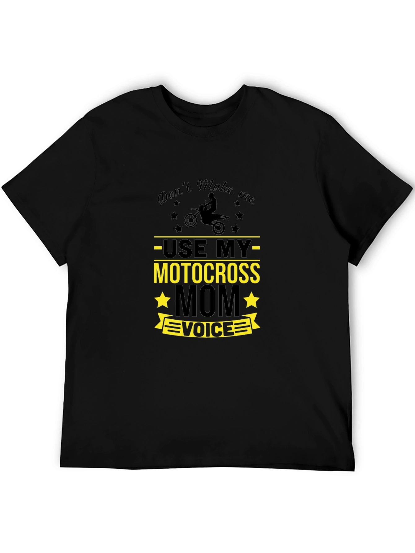 Motocross Mom Voice Black Graphic Tee