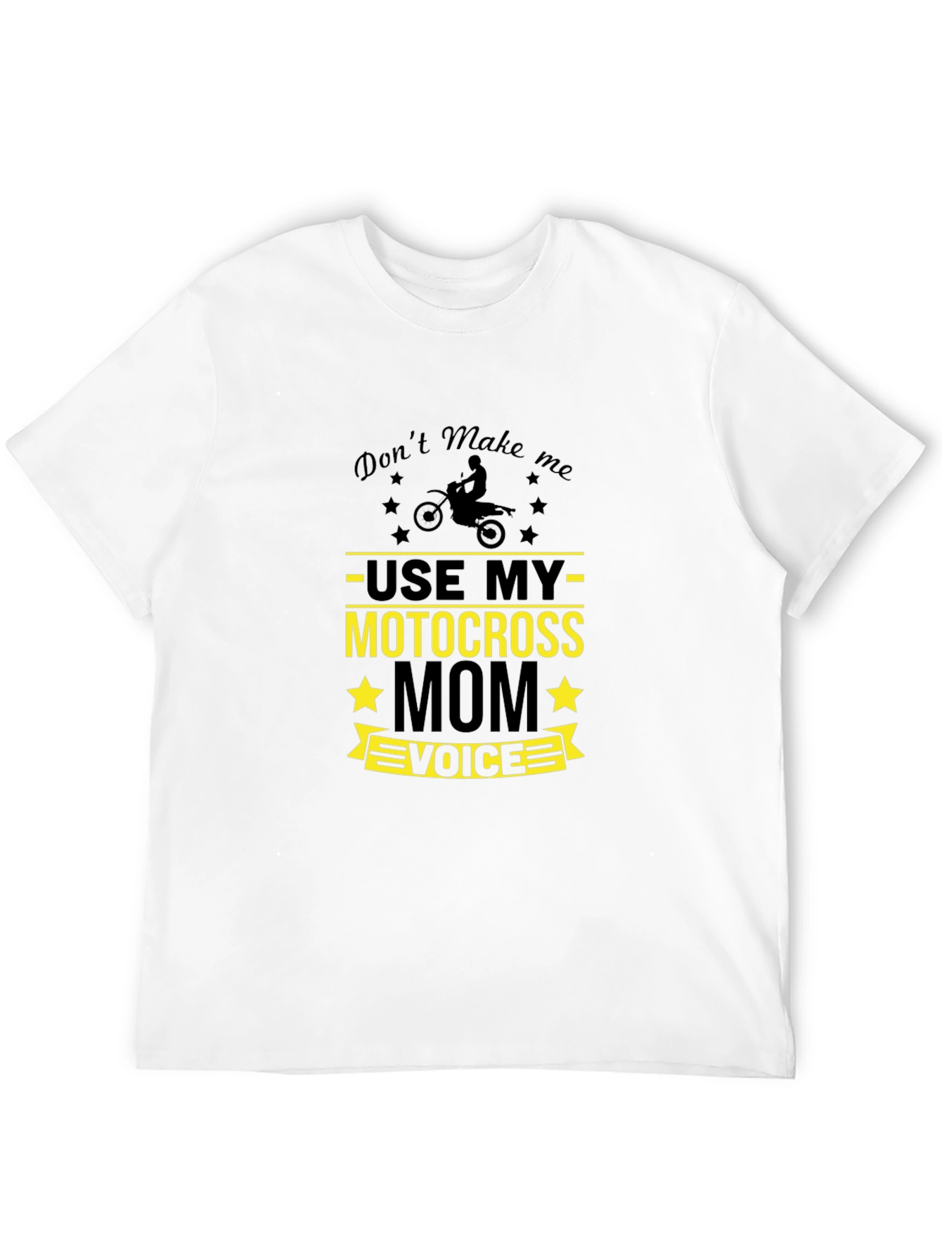 Motocross Mom Voice Black Graphic Tee