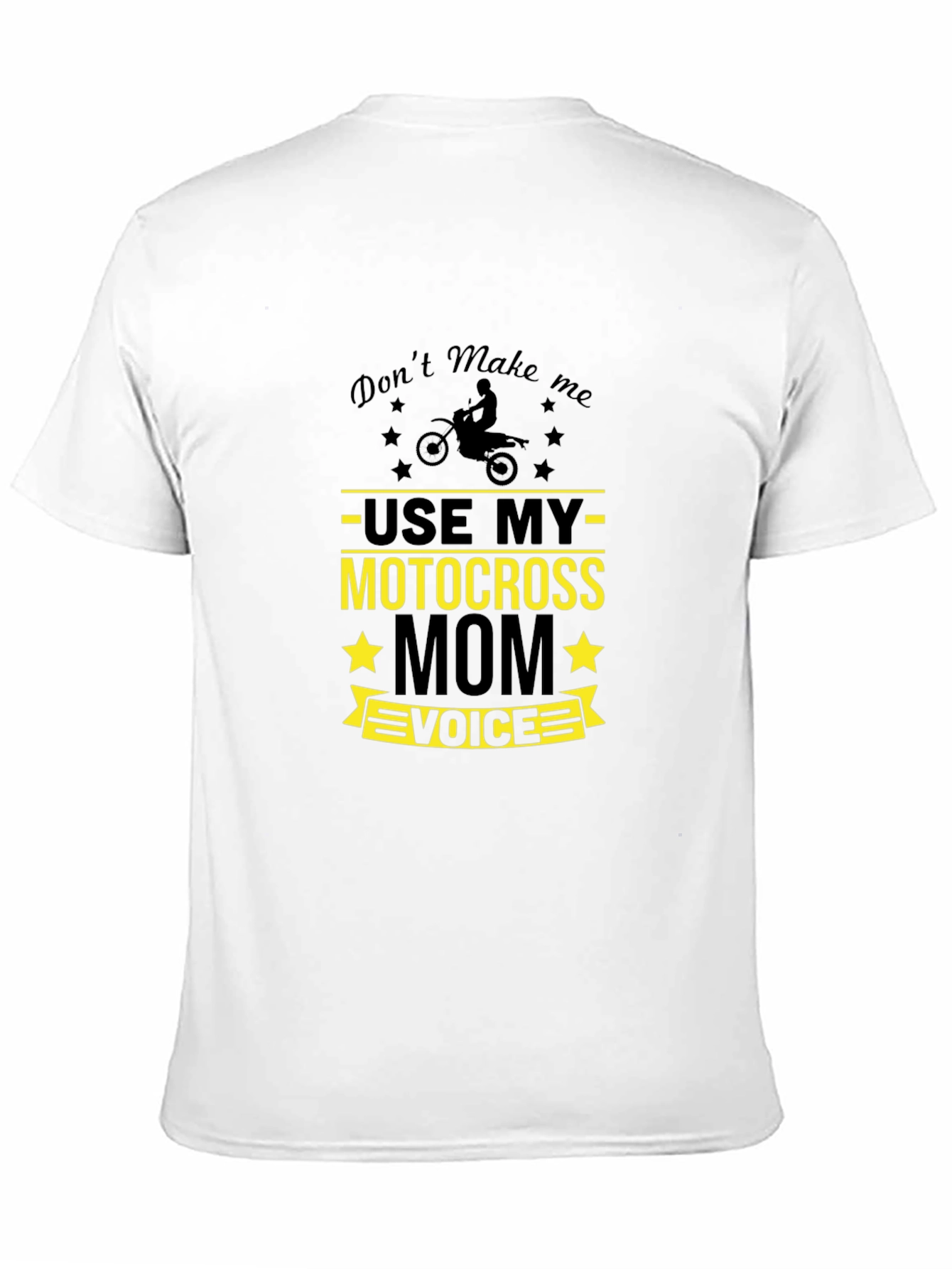 Motocross Mom Voice Black Graphic Tee