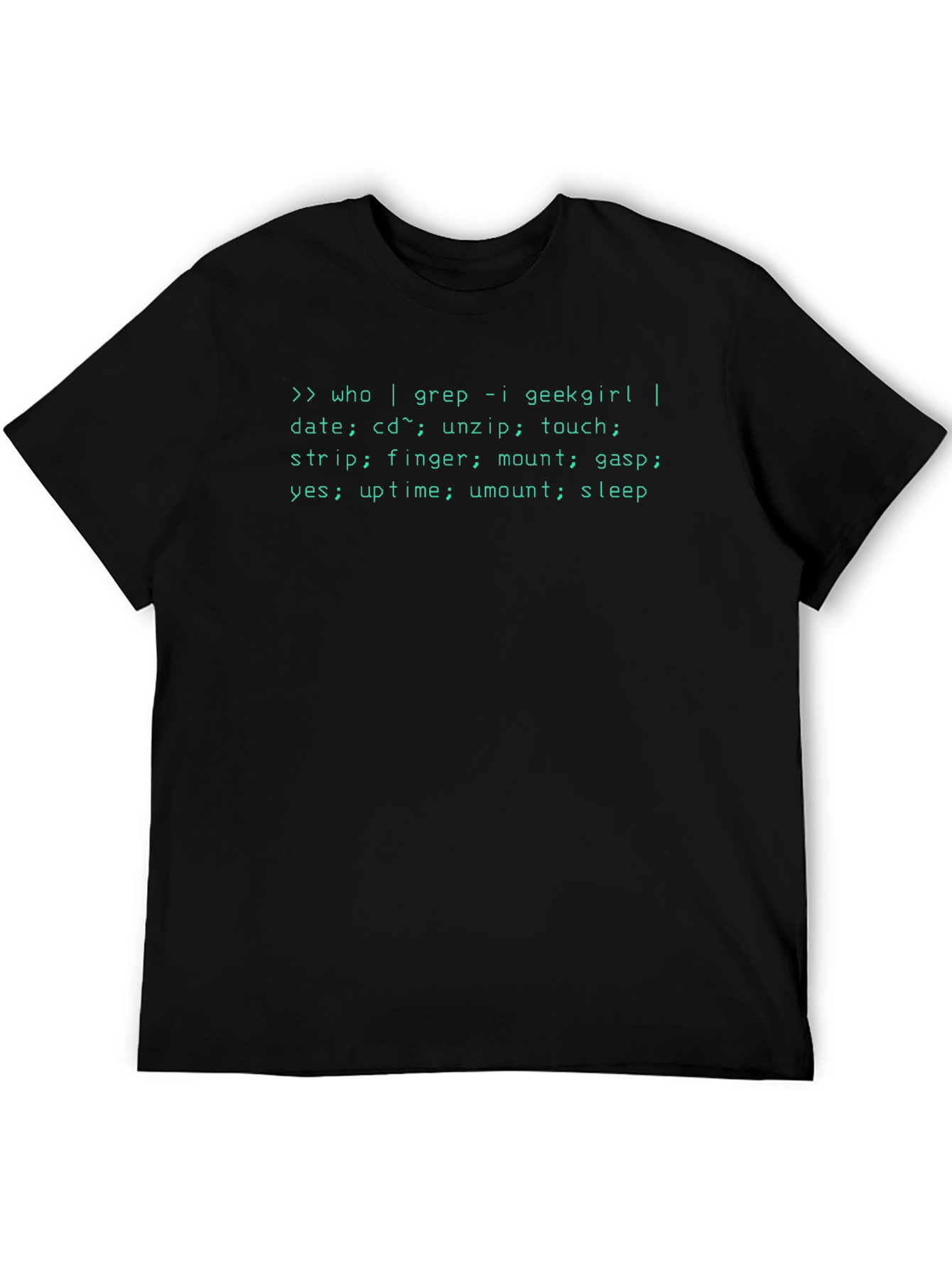 Geek Girl Code T-Shirt - Black