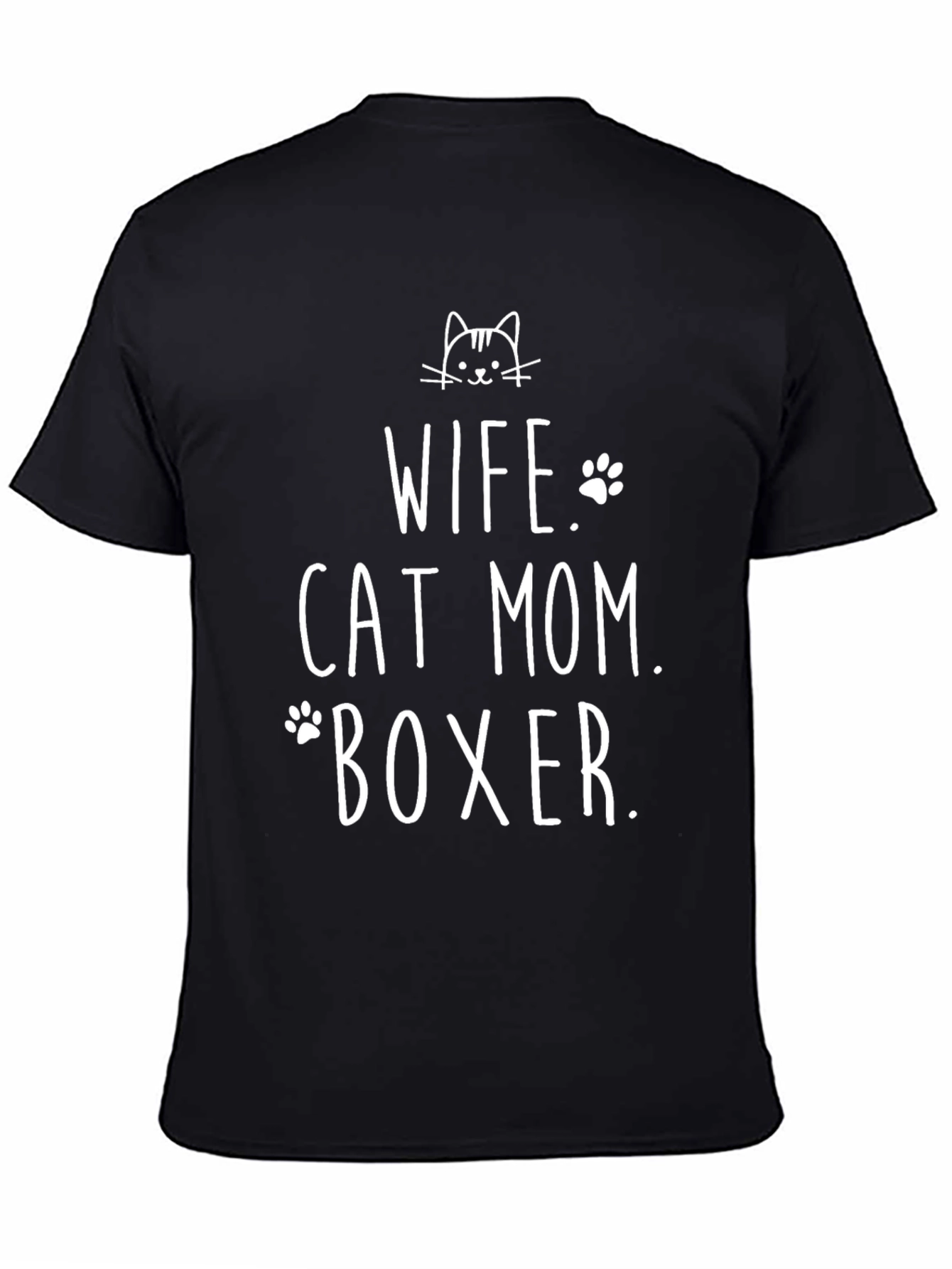 Wife Cat Mom Boxer T-Shirt