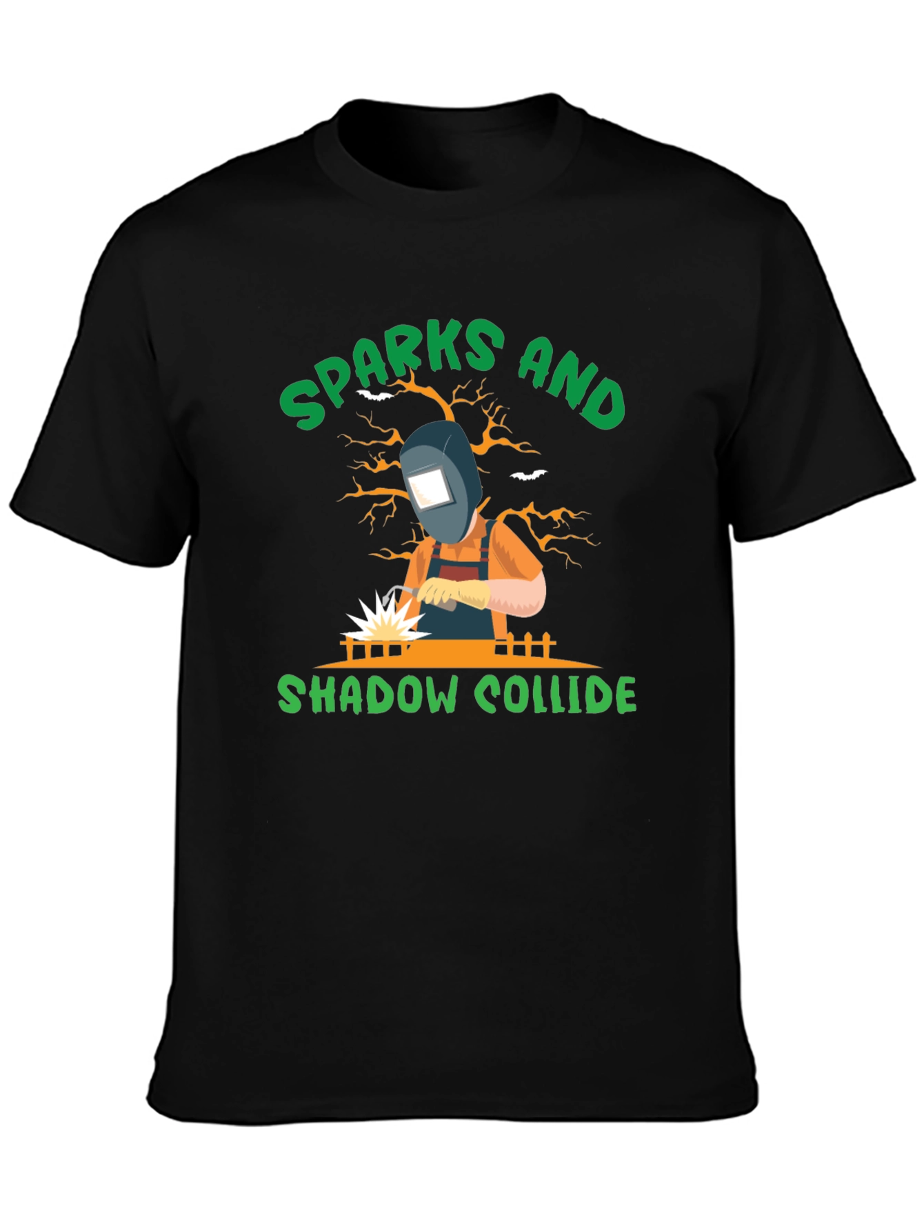 Sparks and Shadow Welding T-Shirt