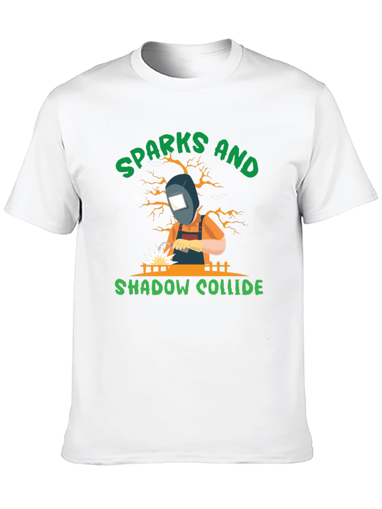 Sparks and Shadow Welding T-Shirt