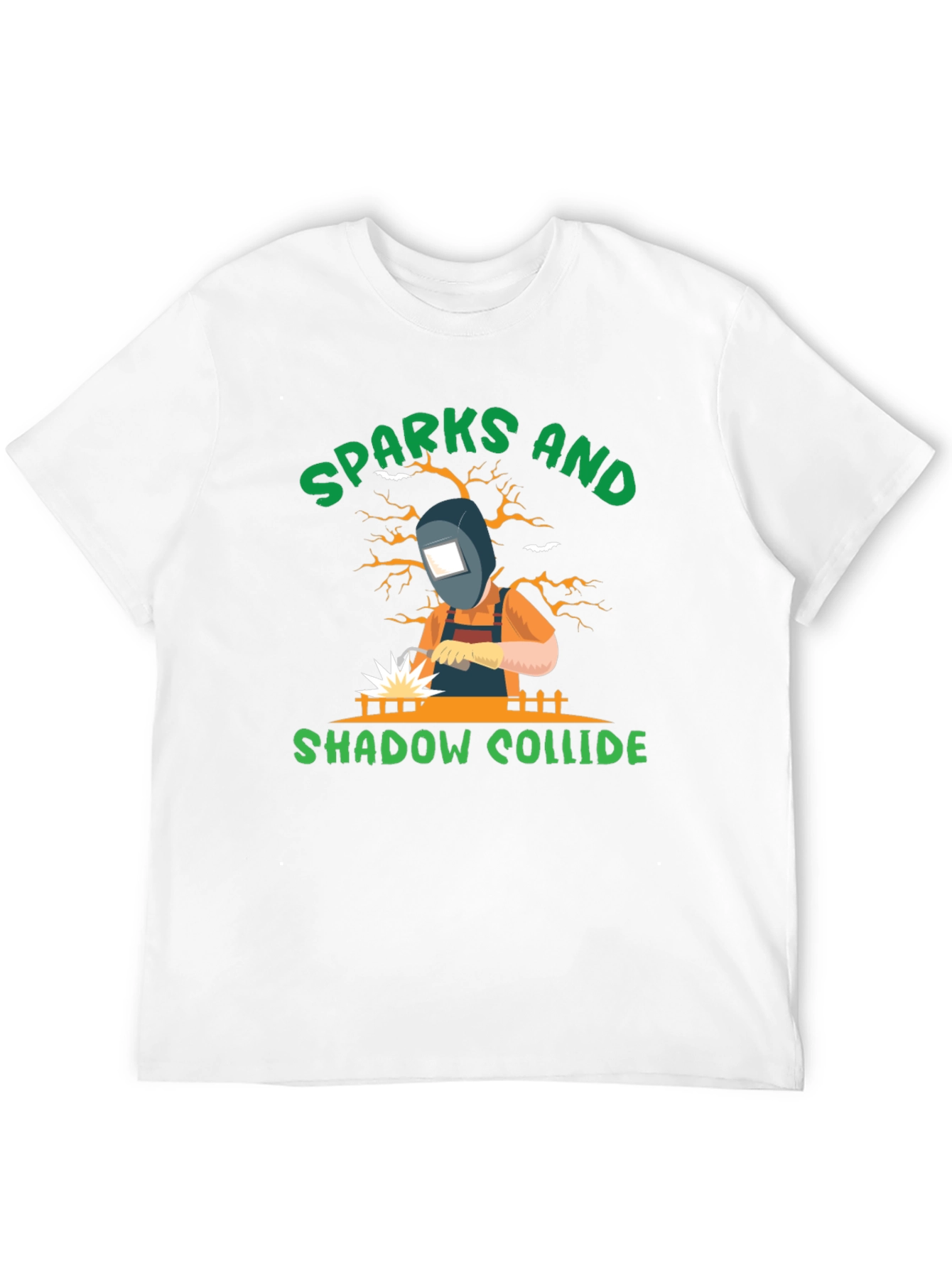 Sparks and Shadow Welding T-Shirt