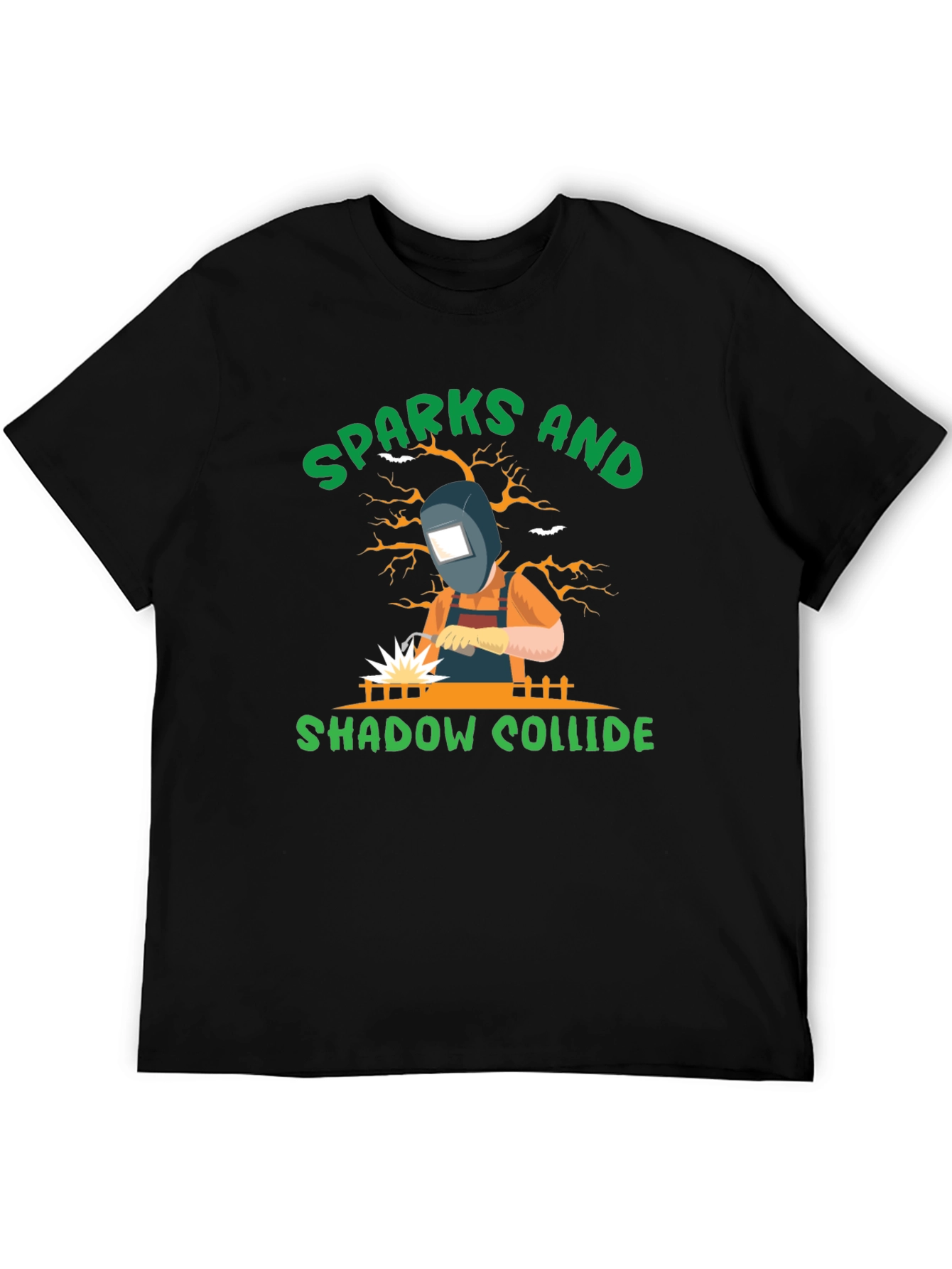 Sparks and Shadow Welding T-Shirt