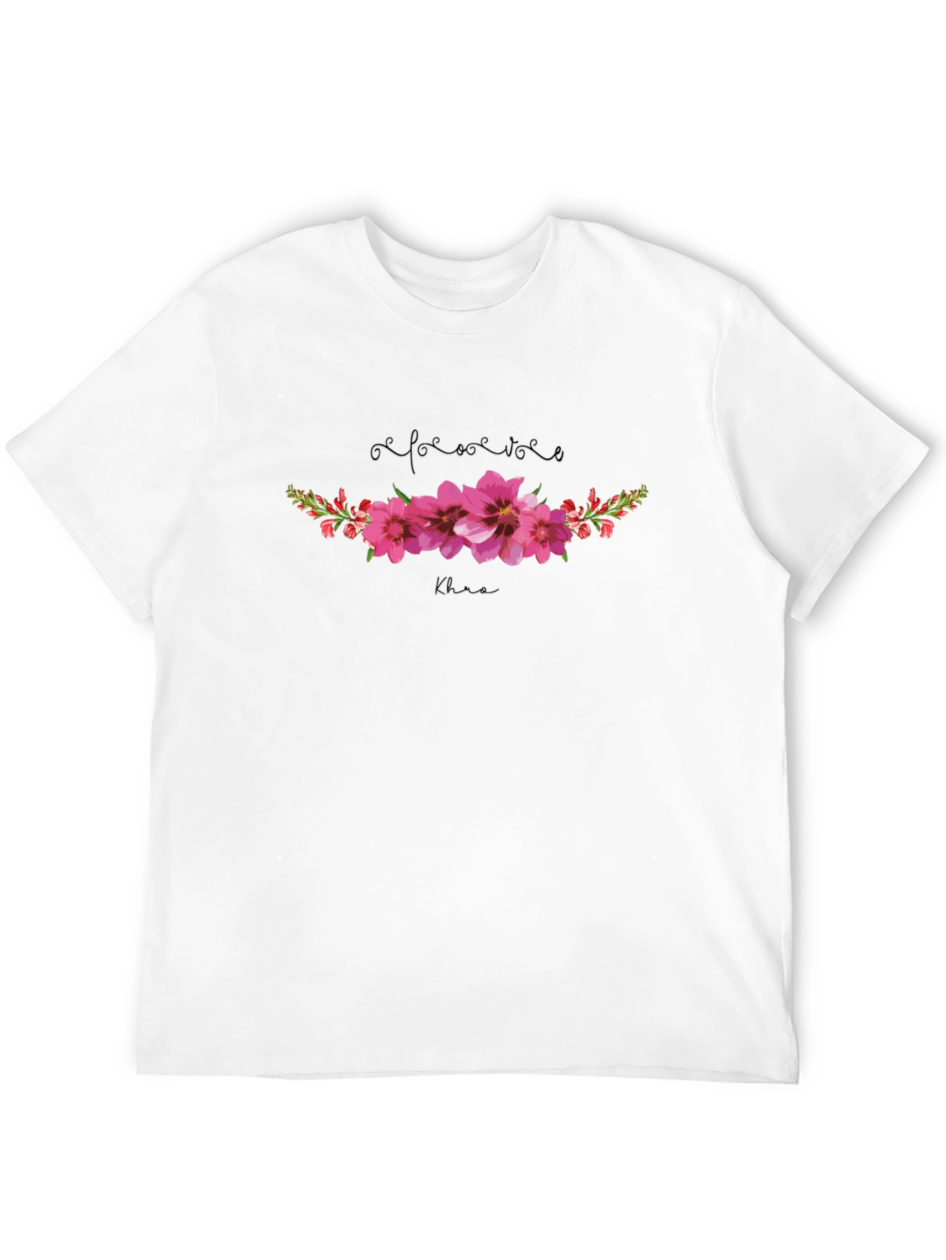 Floral Pink T-Shirt - Elegant Comfort