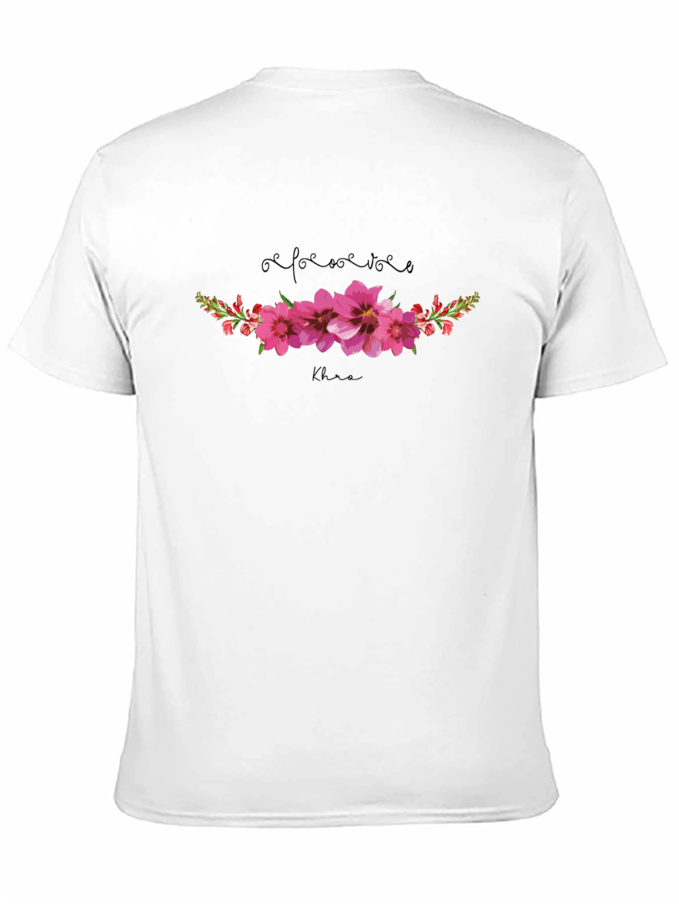 Floral Pink T-Shirt - Elegant Comfort