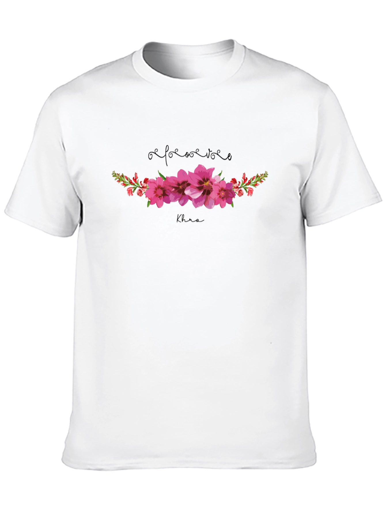 Floral Pink T-Shirt - Elegant Comfort