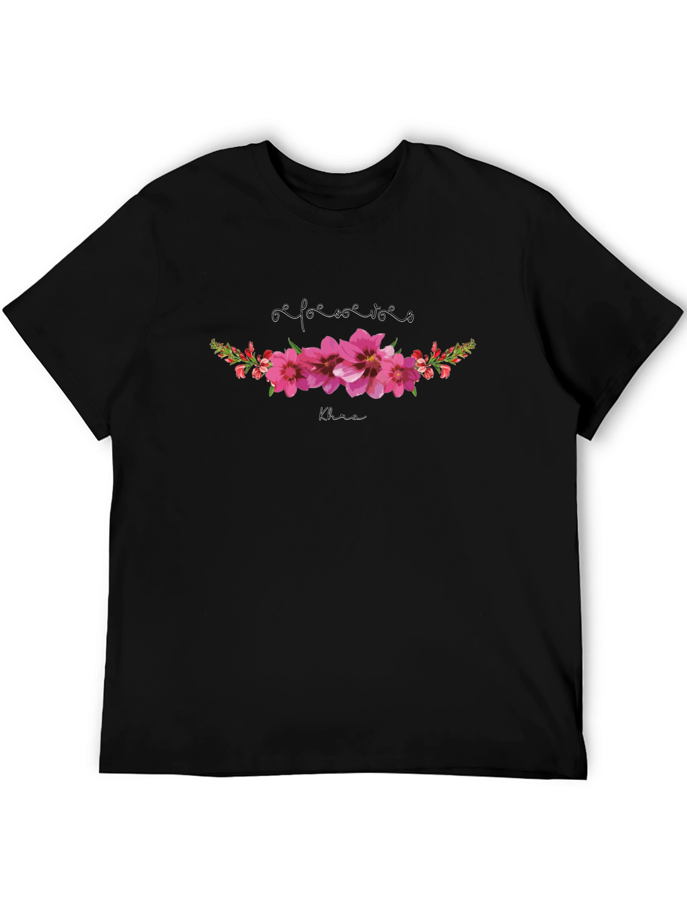 Floral Pink T-Shirt - Elegant Comfort