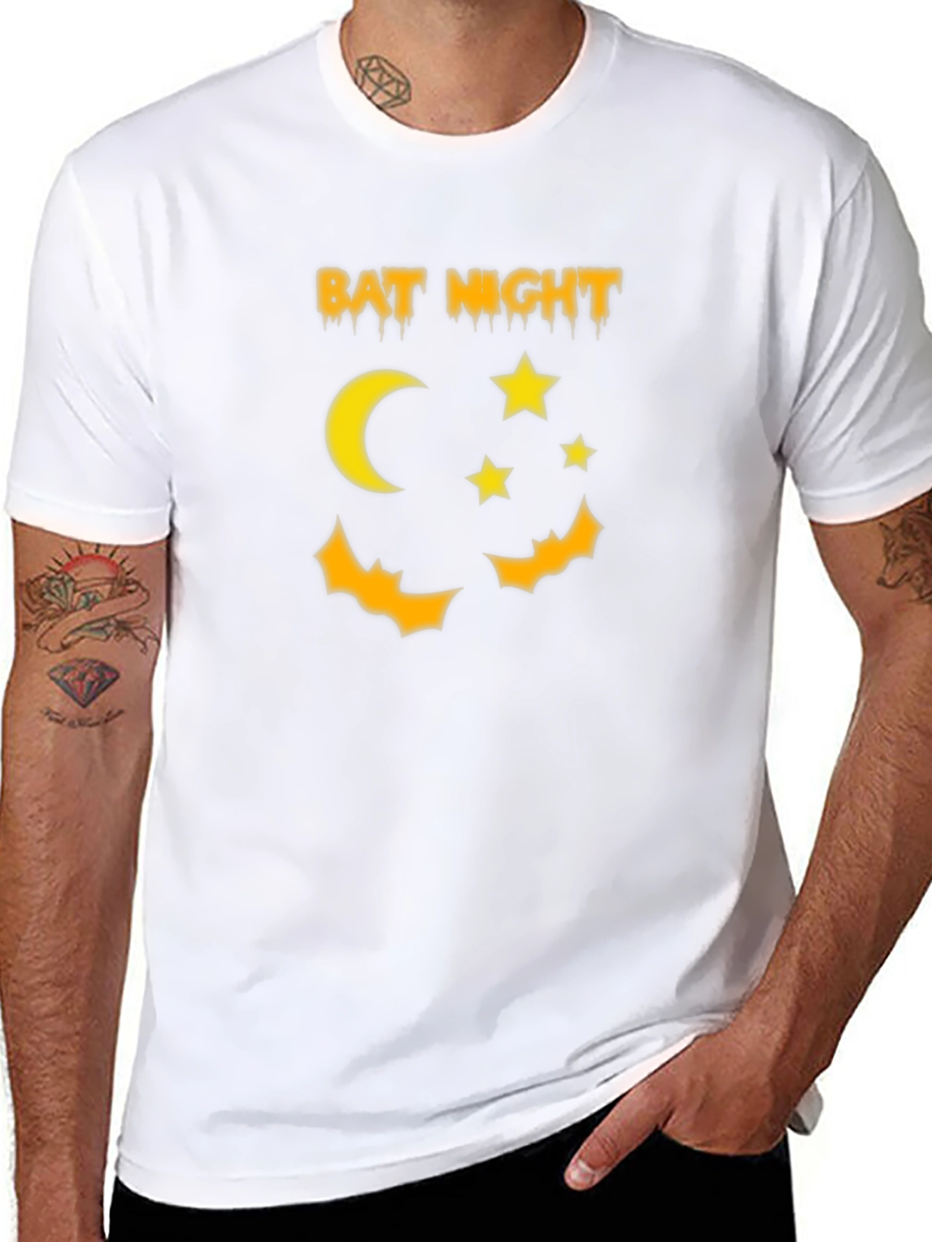 Bat Night Halloween T-Shirt