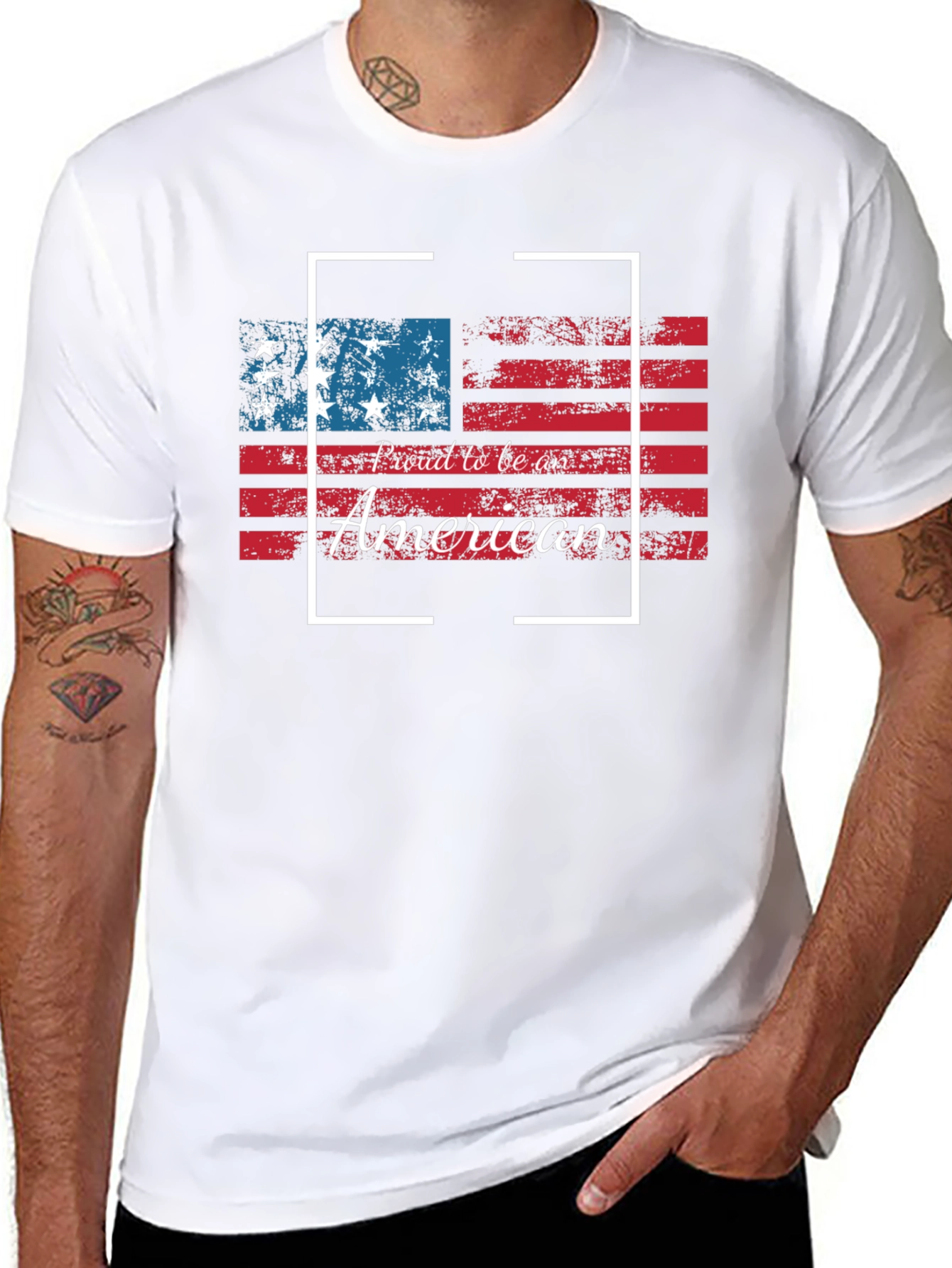 American Pride T-Shirt - Patriotic Design