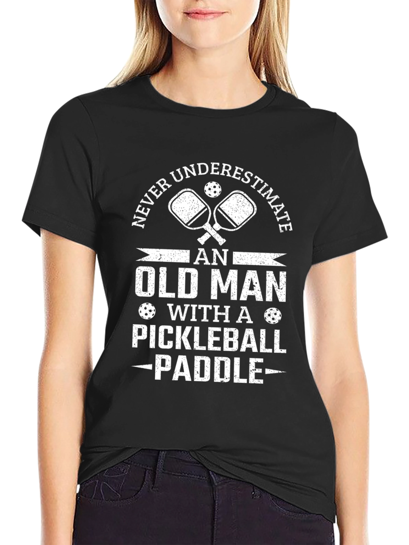 Funny Pickleball Old Man T-Shirt