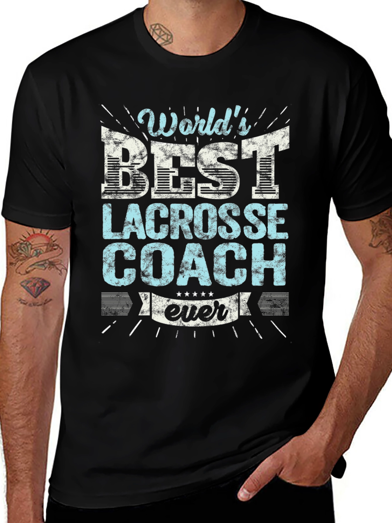 Worlds Best Lacrosse Coach Ever T-Shirt
