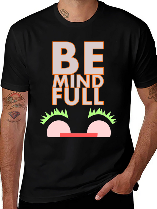 Be Mindful Graphic Tee - Black Casual Shirt