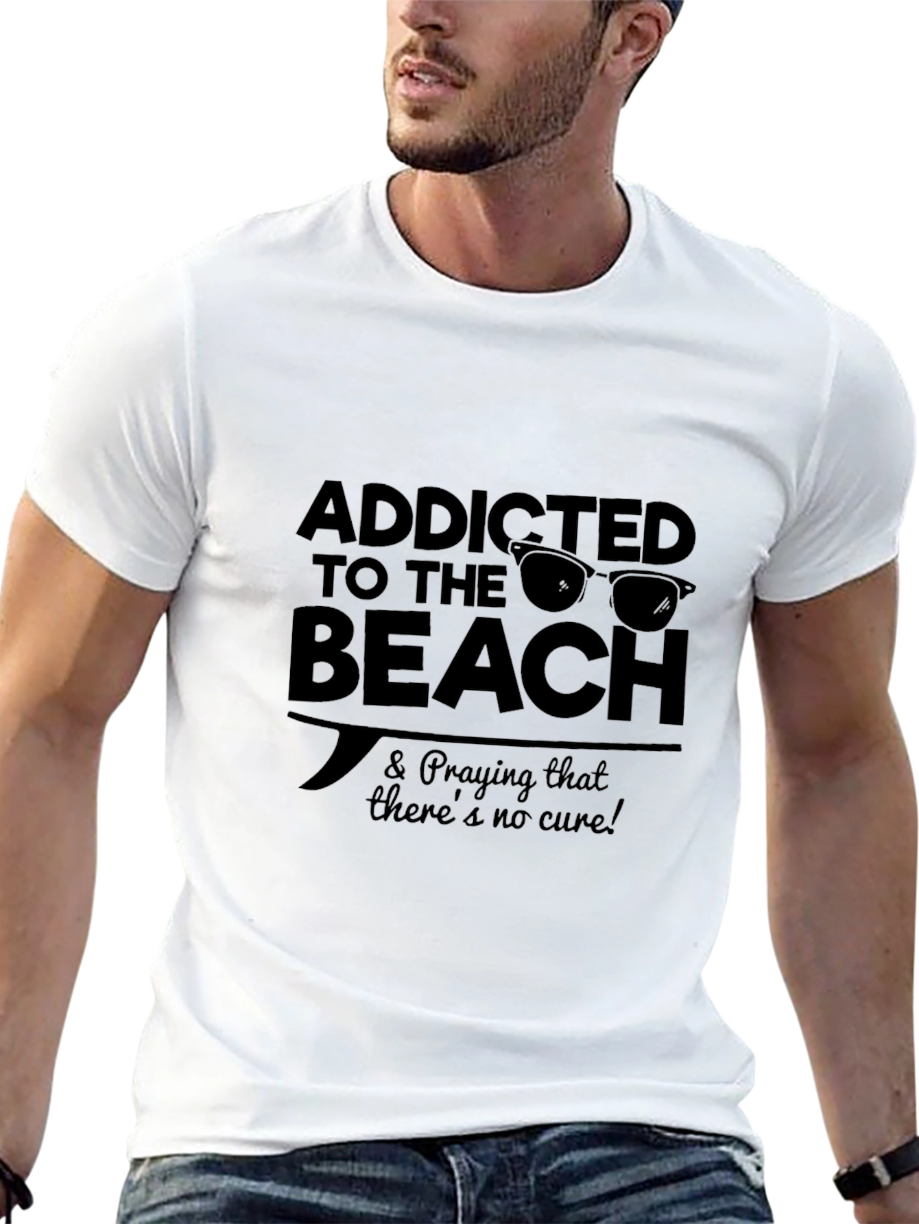 Addicted to the Beach Graphic T-Shirt