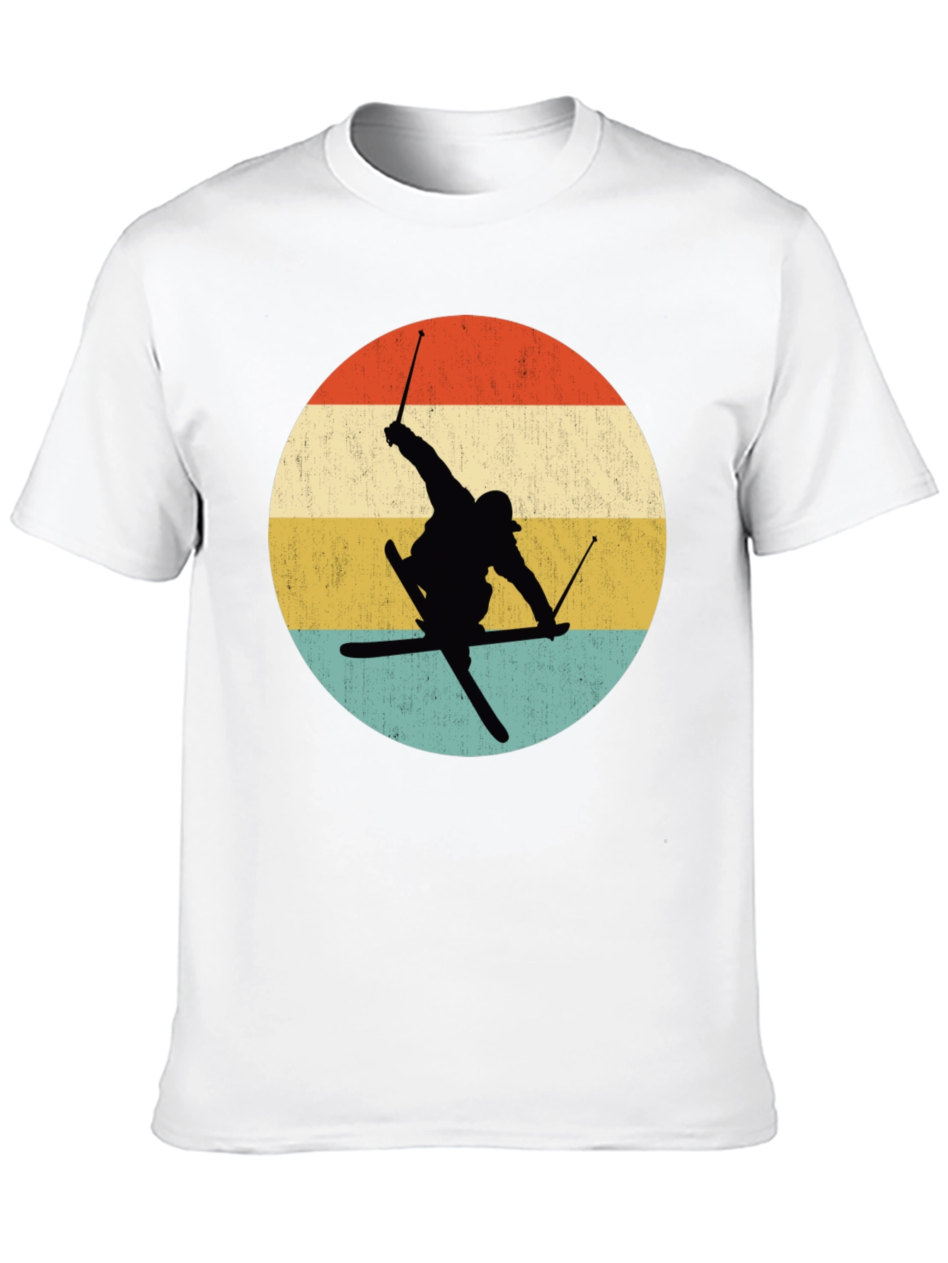 Retro Skiing Silhouette T-Shirt