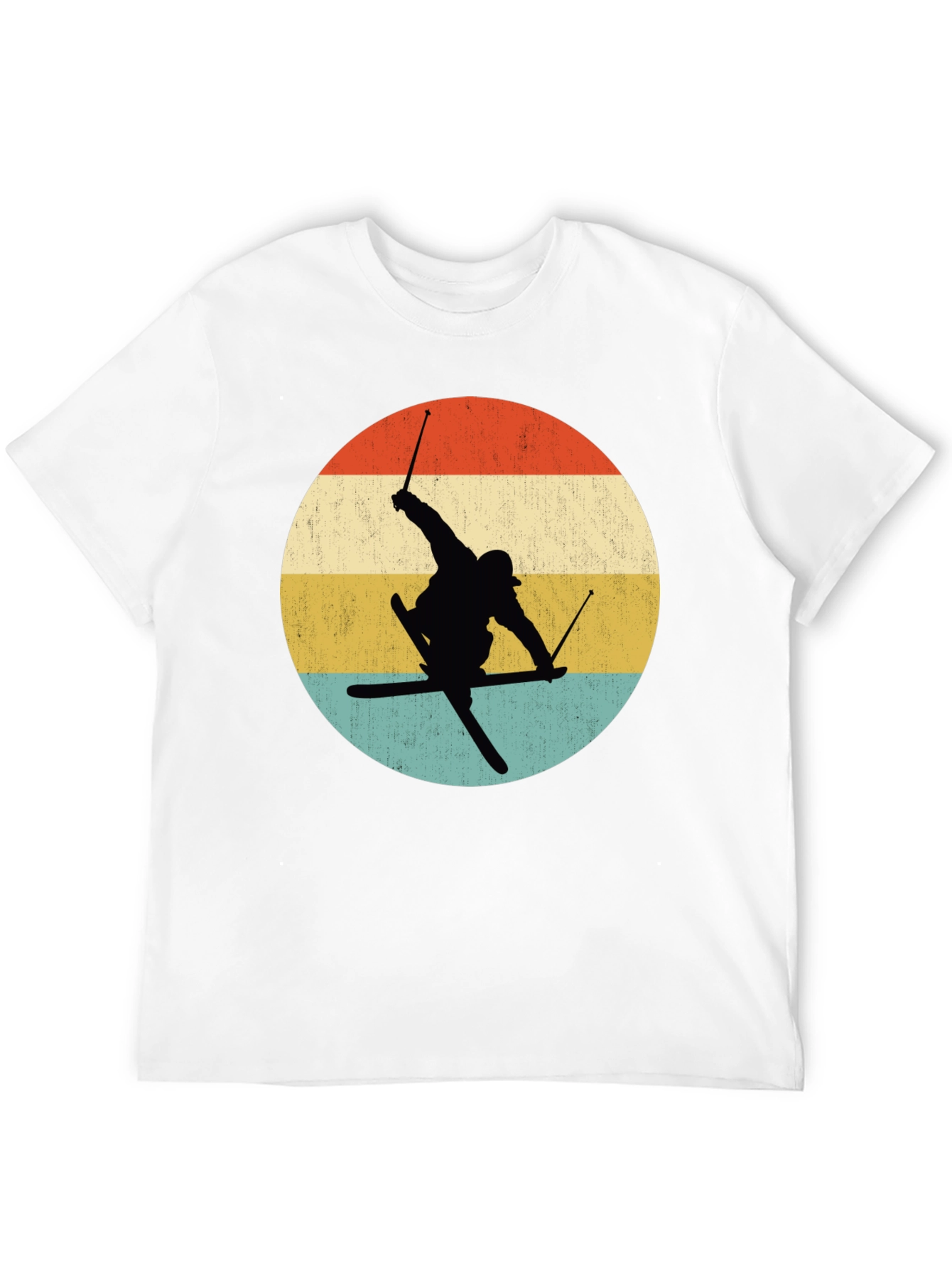 Retro Skiing Silhouette T-Shirt