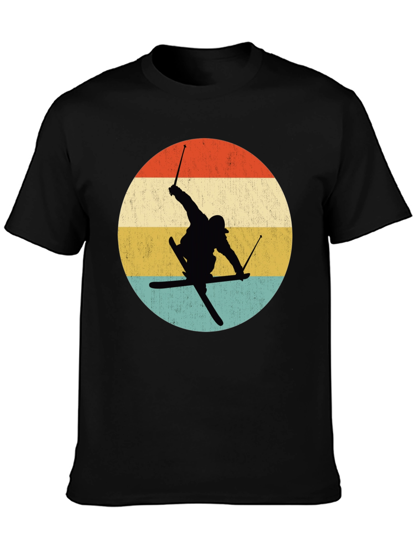 Retro Skiing Silhouette T-Shirt
