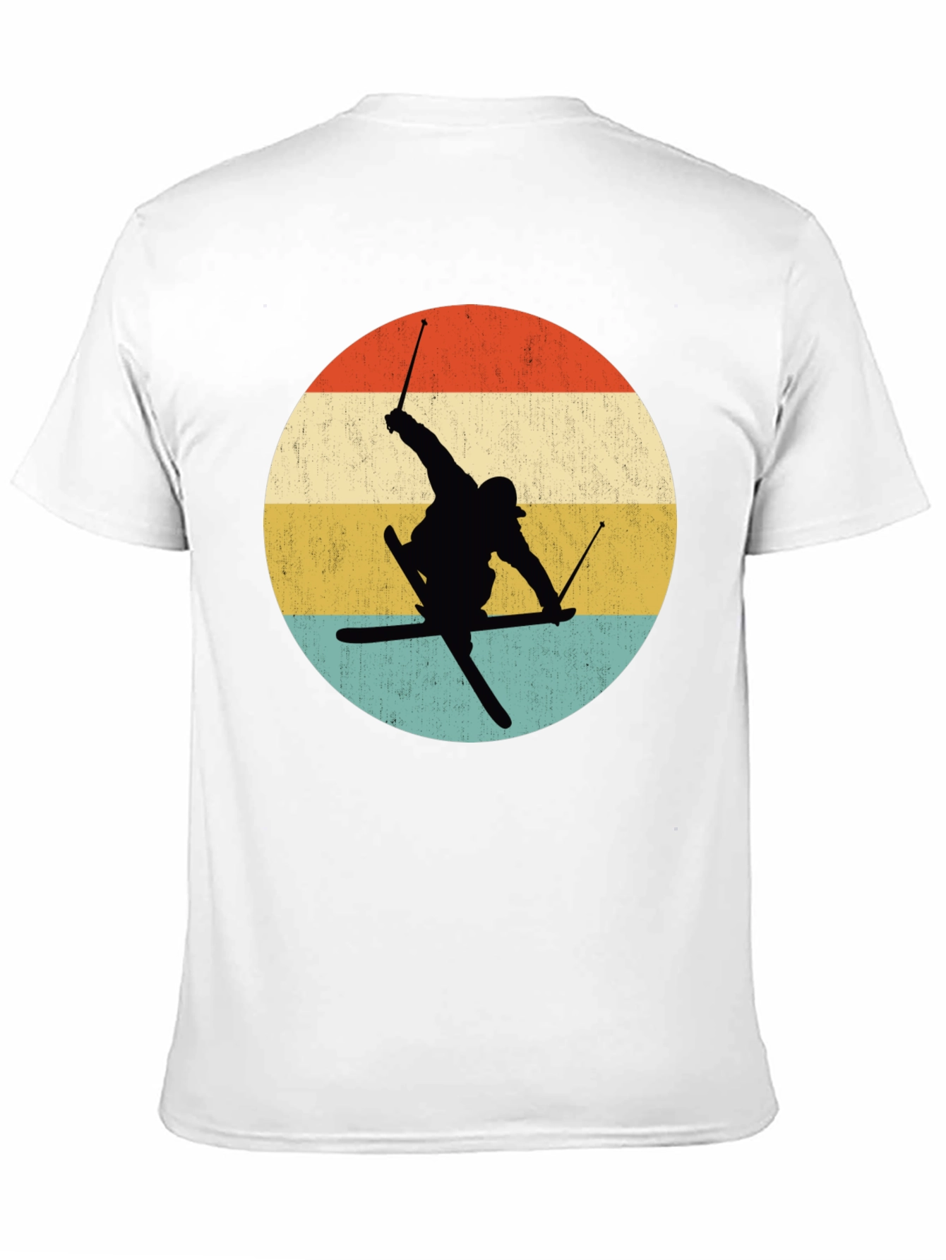 Retro Skiing Silhouette T-Shirt