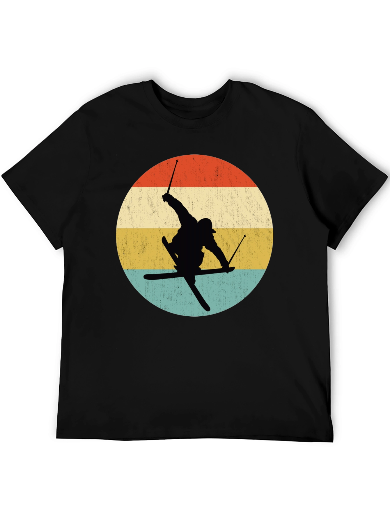 Retro Skiing Silhouette T-Shirt