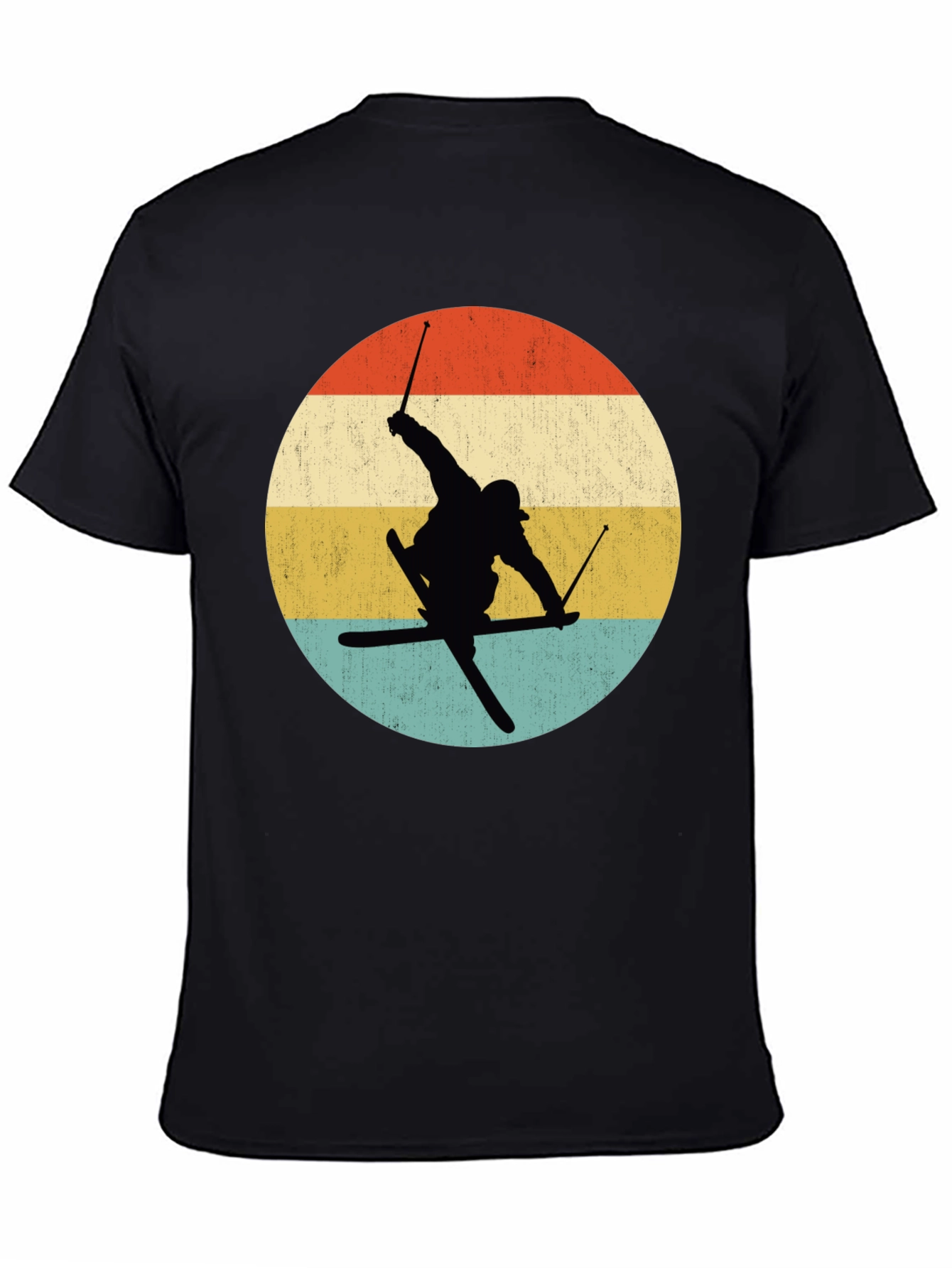 Retro Skiing Silhouette T-Shirt