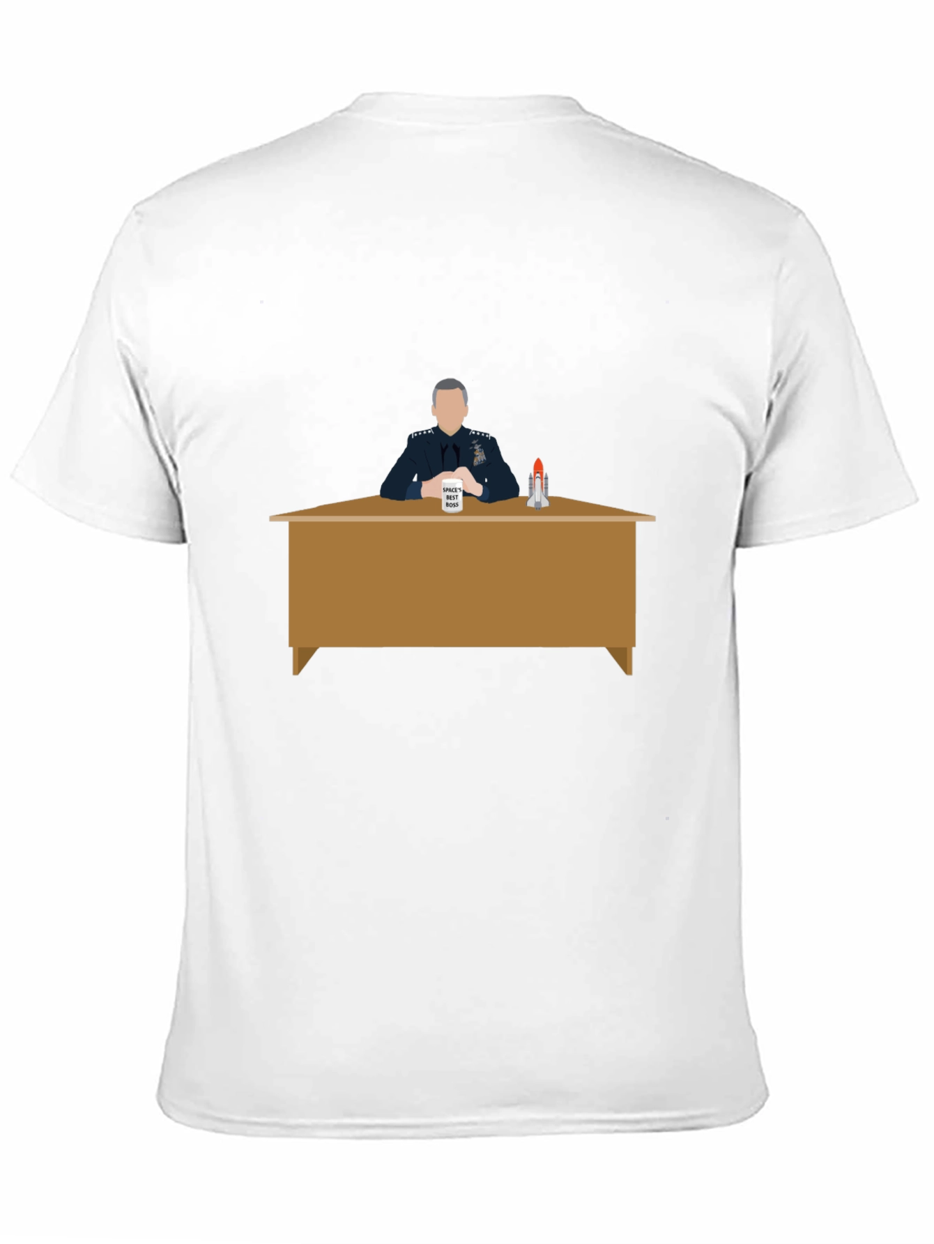 Space Force Tee: General Mark Naird Desk Design