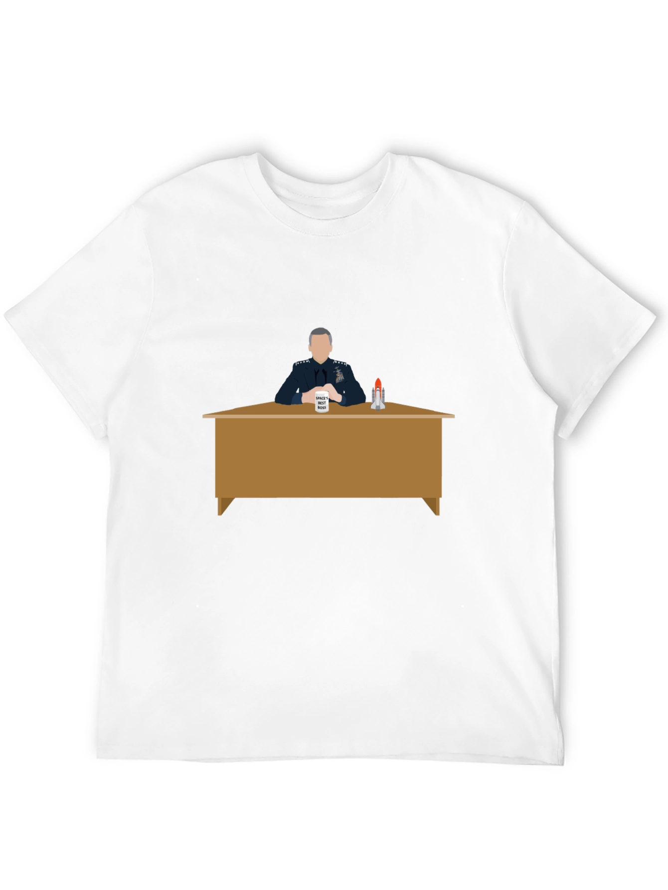 Space Force Tee: General Mark Naird Desk Design