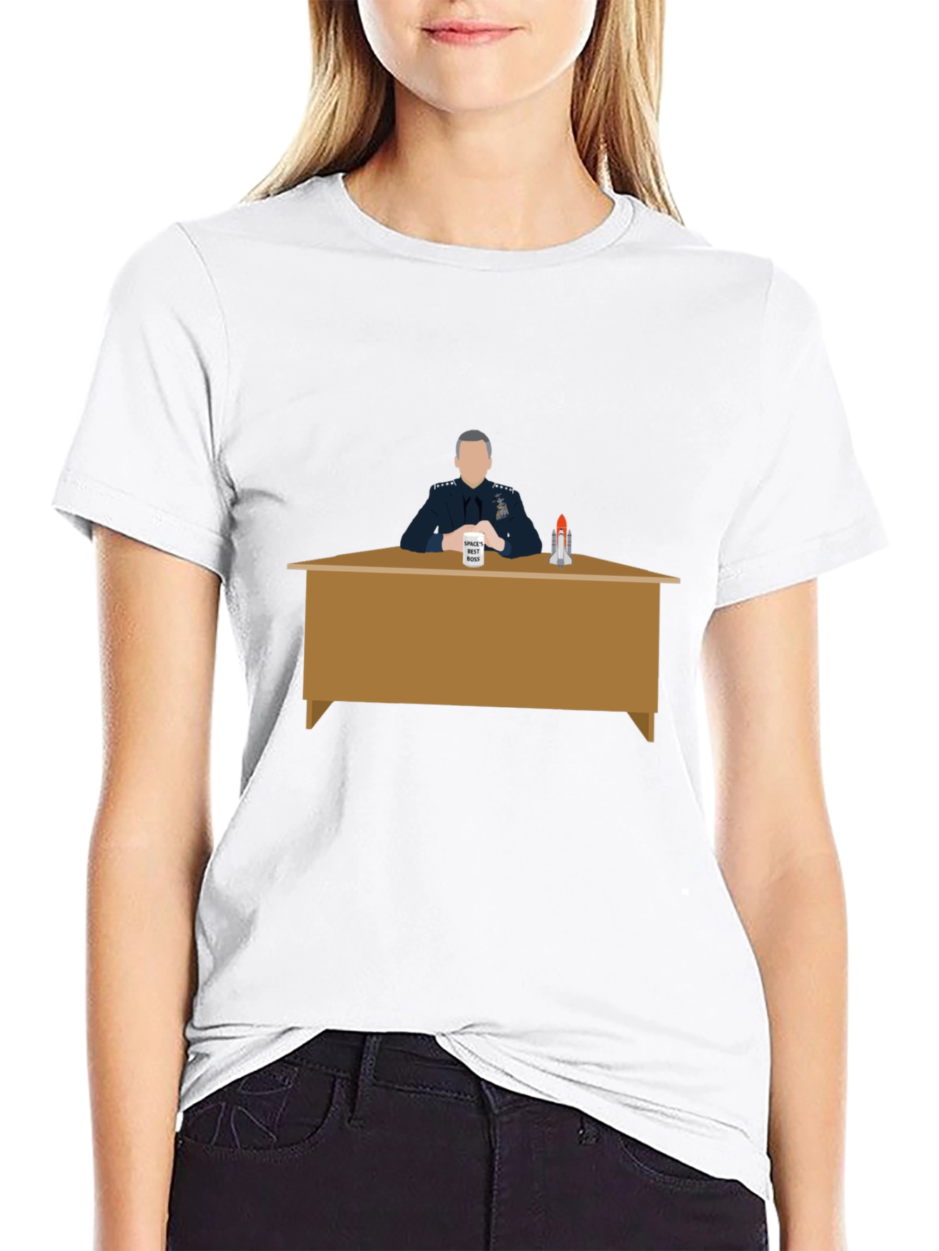 Space Force Tee: General Mark Naird Desk Design