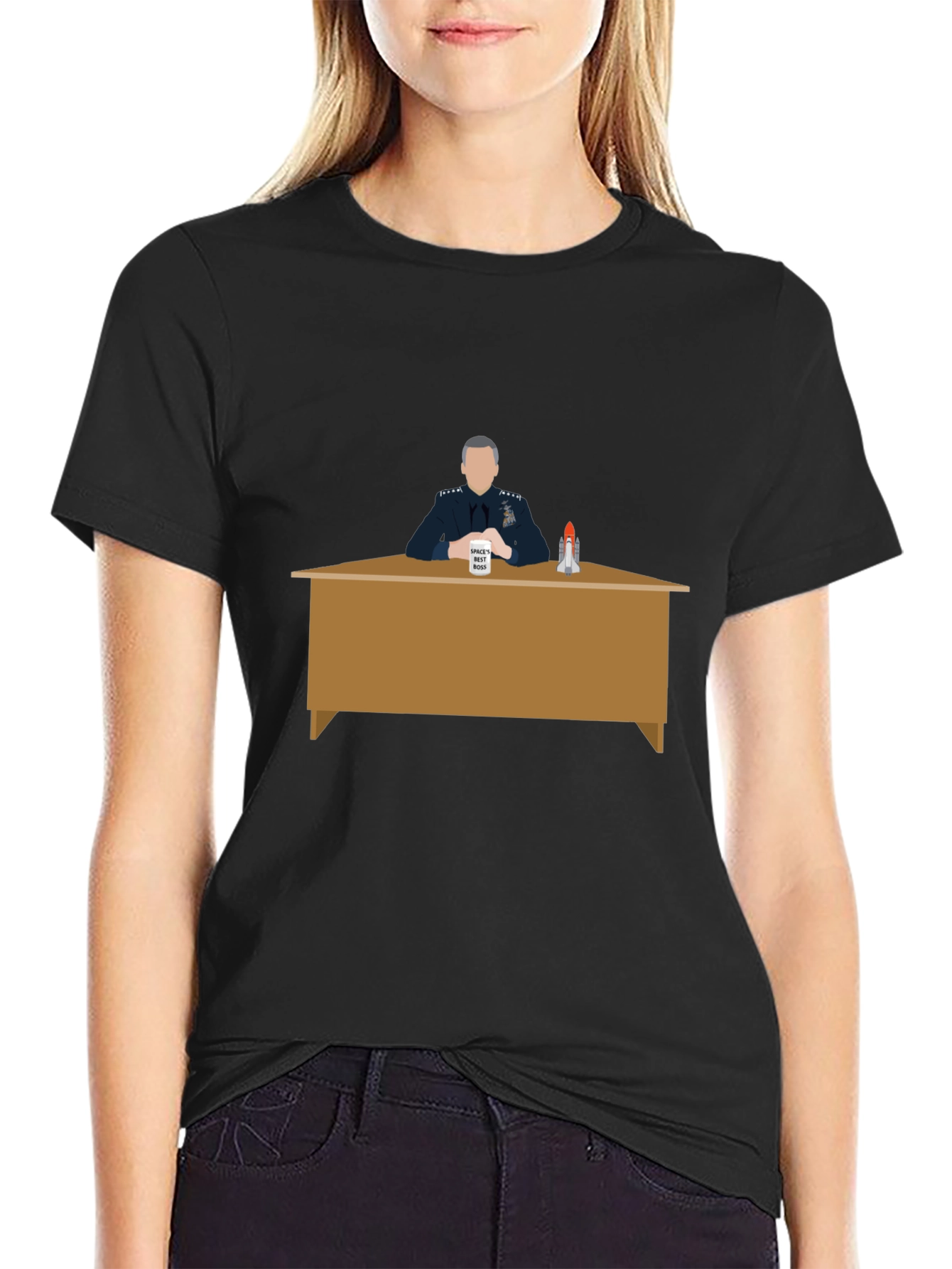 Space Force Tee: General Mark Naird Desk Design