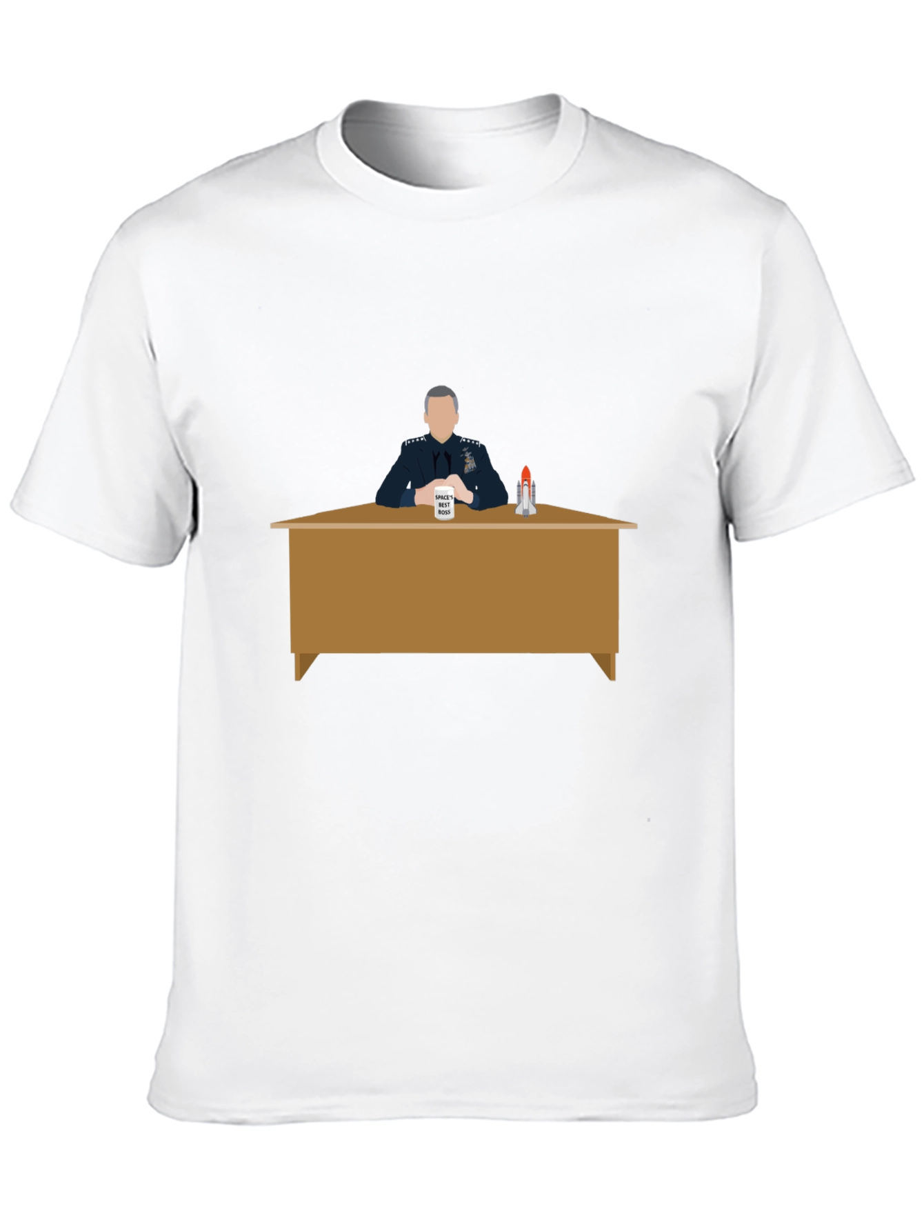 Space Force Tee: General Mark Naird Desk Design