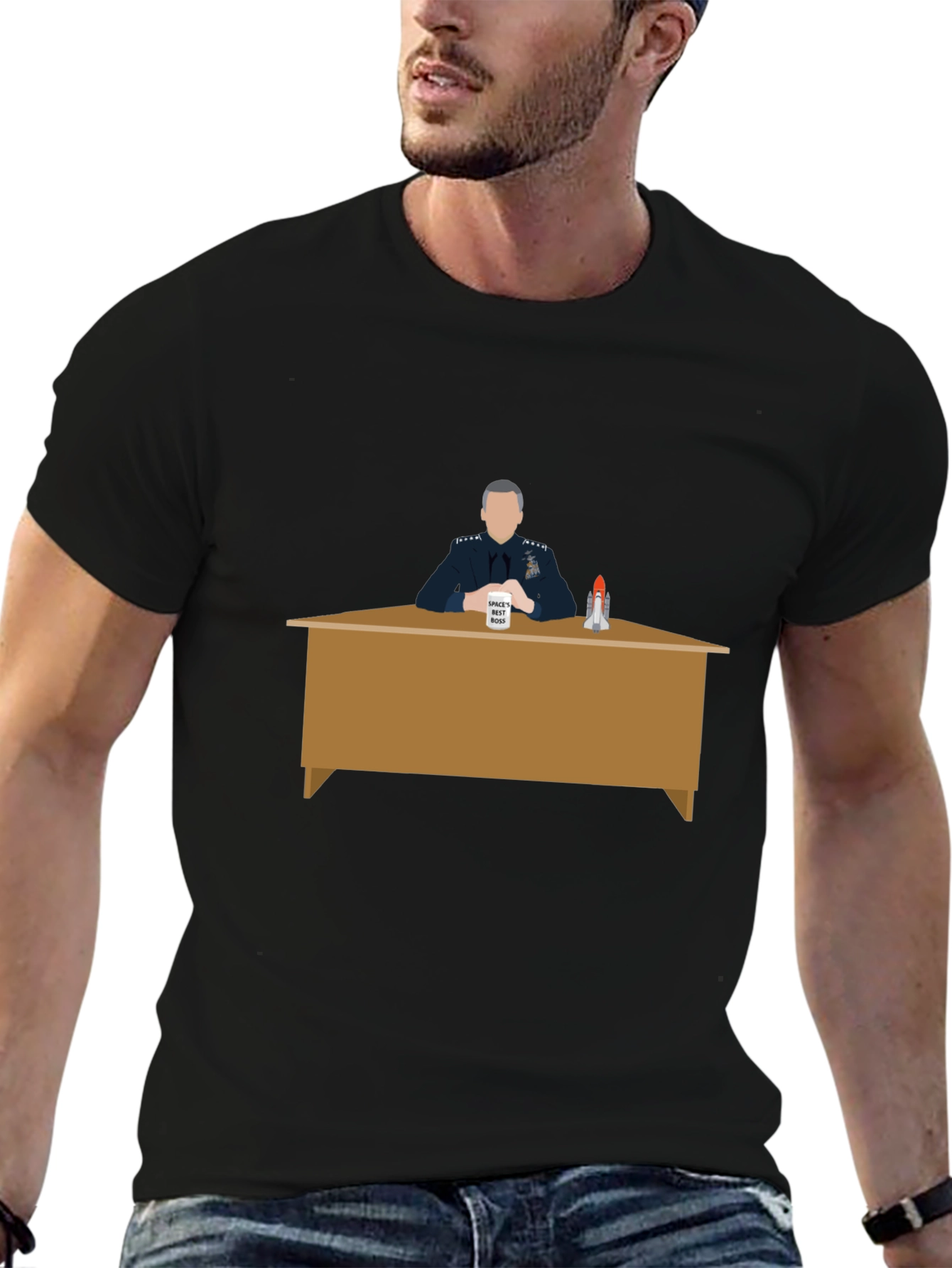 Space Force Tee: General Mark Naird Desk Design