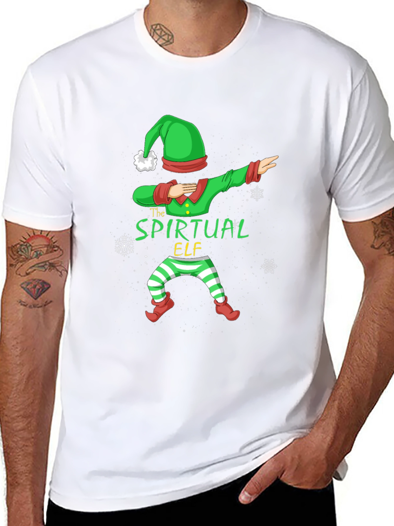Spiritual Elf Dabbing Graphic Tee