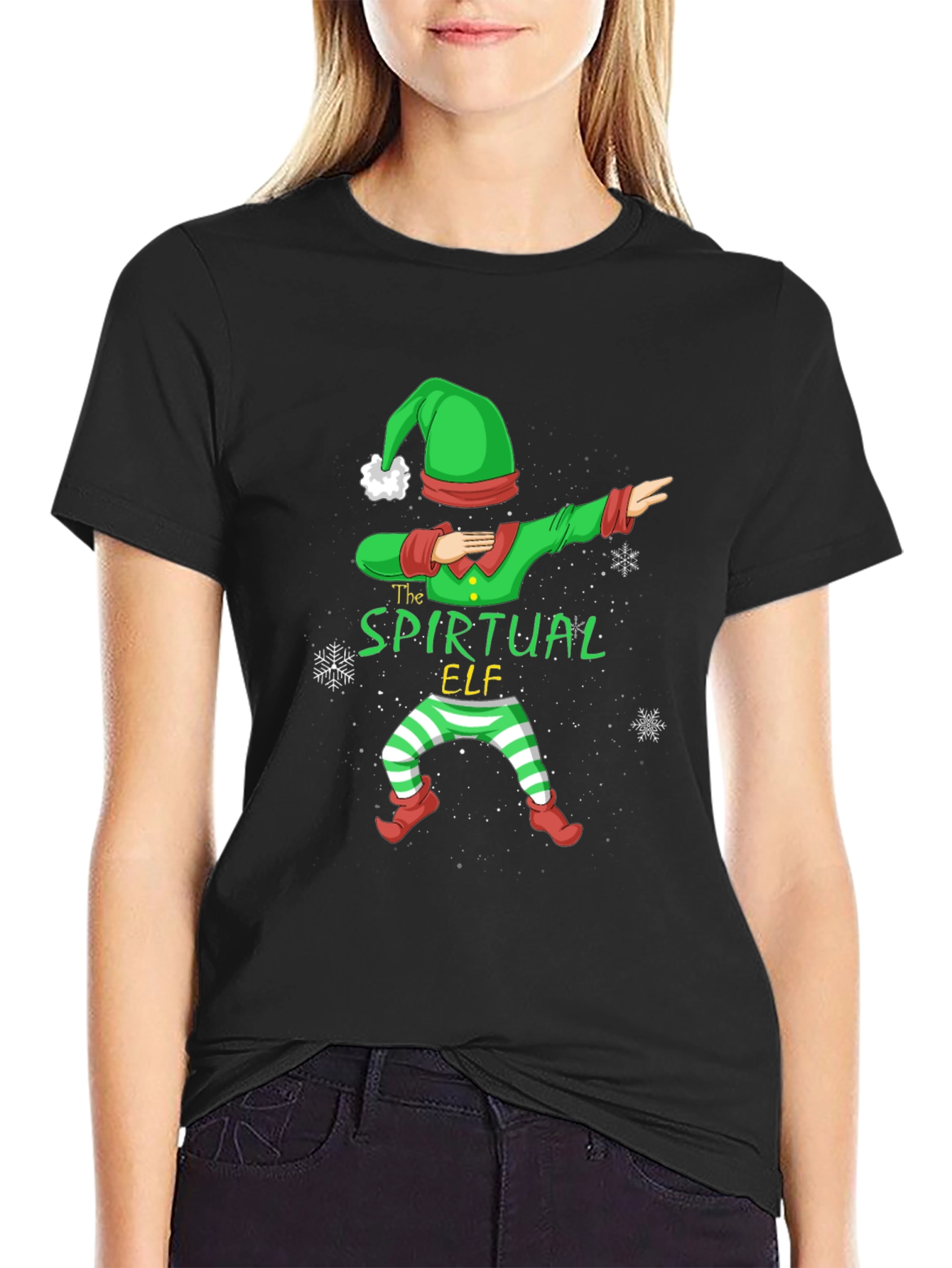 Spiritual Elf Dabbing Graphic Tee