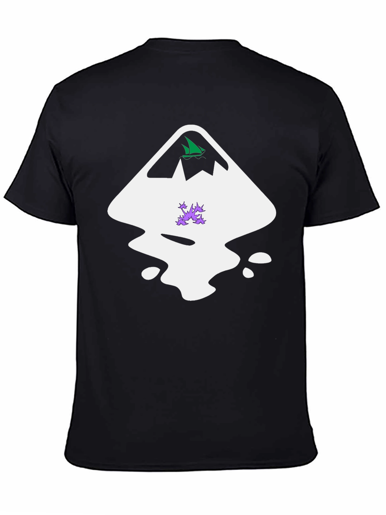 Abstract Graphic Tee - Black