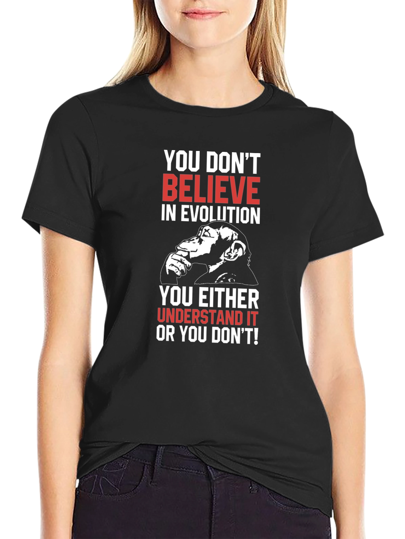 Evolution T-Shirt - Believe or Understand!