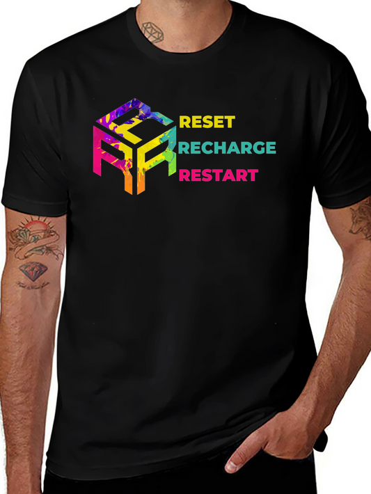 Reset Recharge Restart Graphic Tee