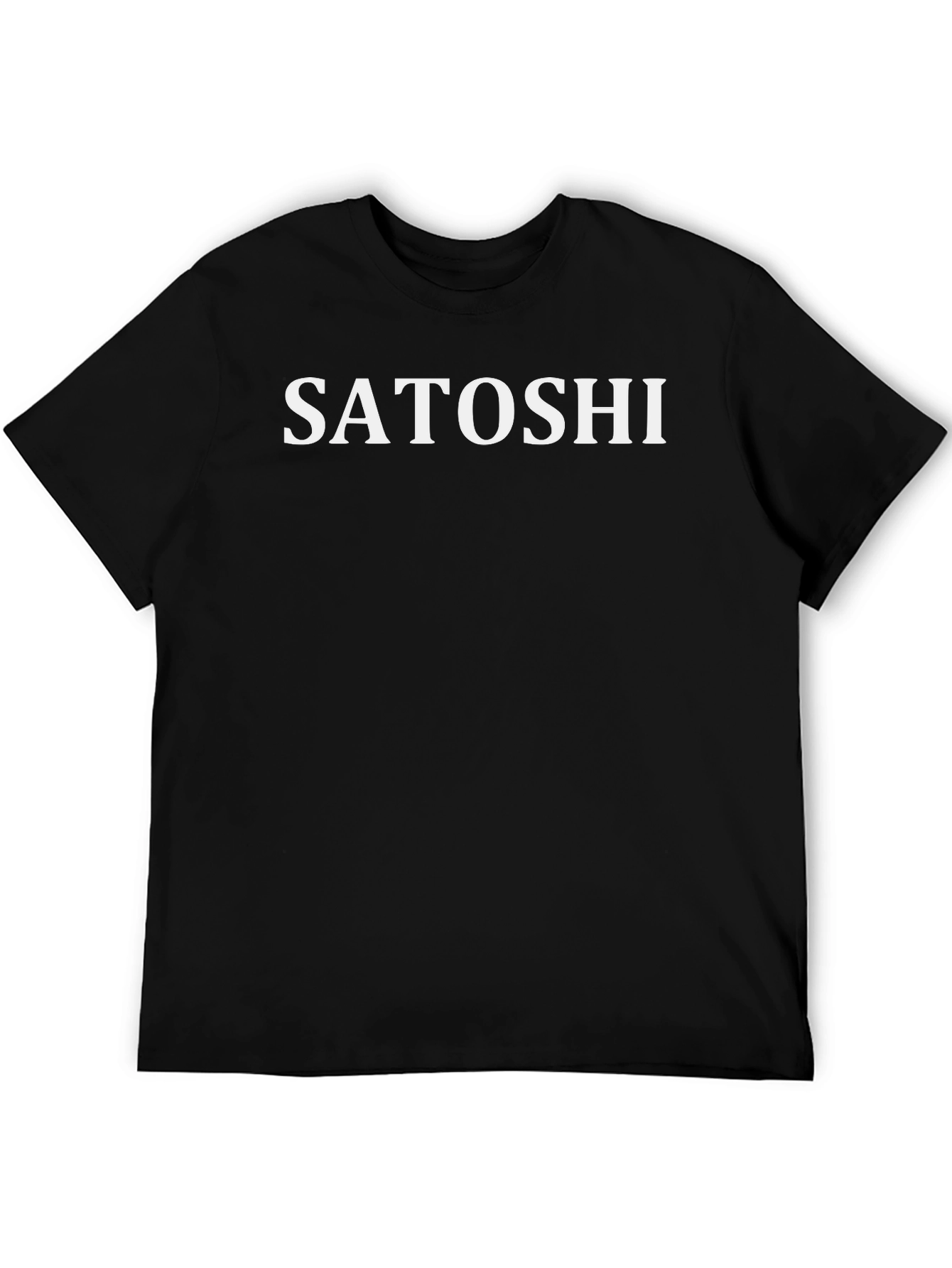 Satoshi Black T-Shirt - Crypto Inspired Style