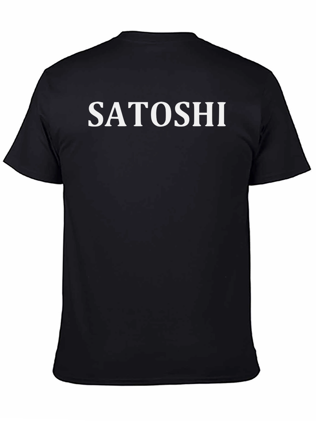 Satoshi Black T-Shirt - Crypto Inspired Style