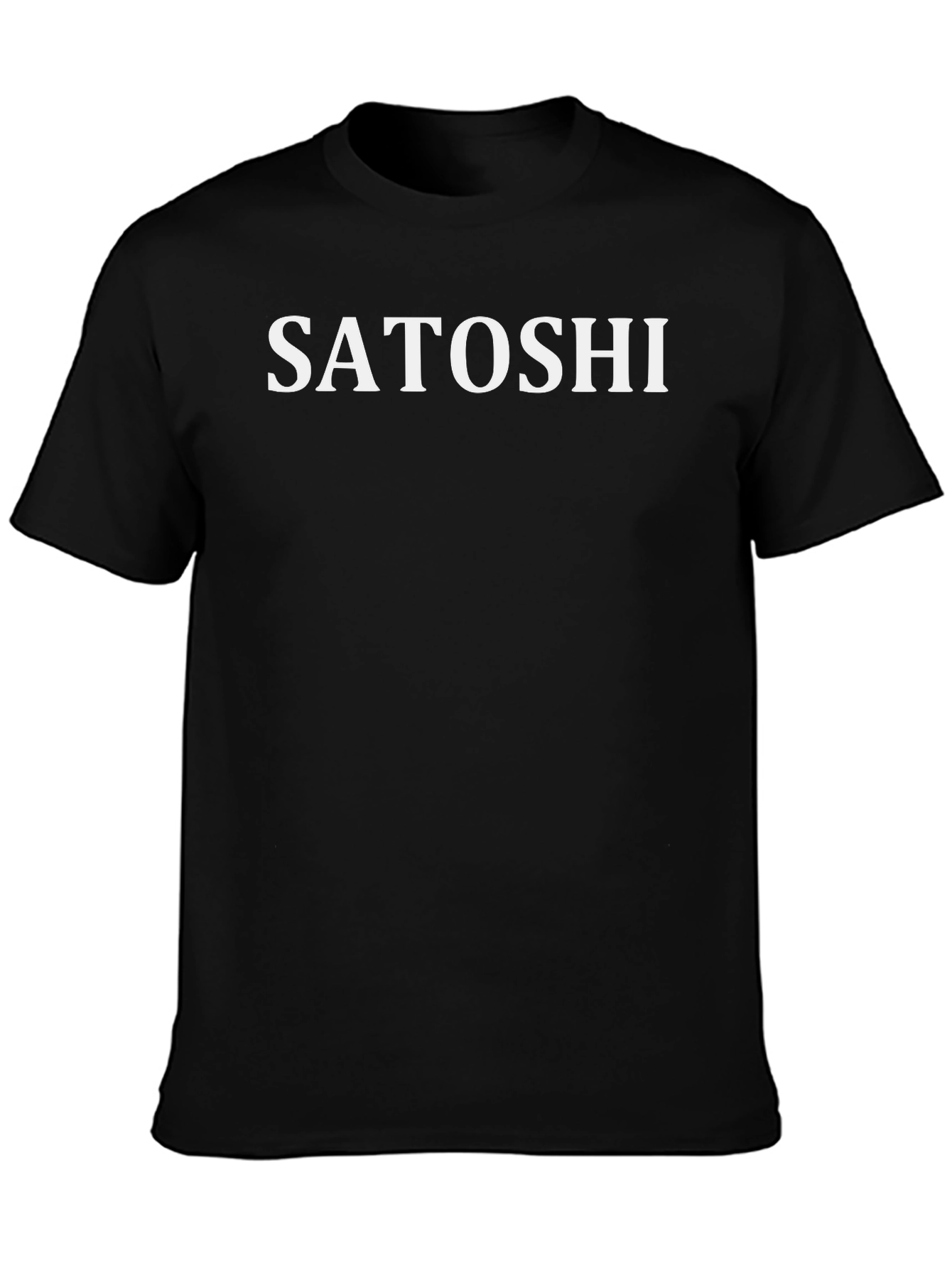 Satoshi Black T-Shirt - Crypto Inspired Style