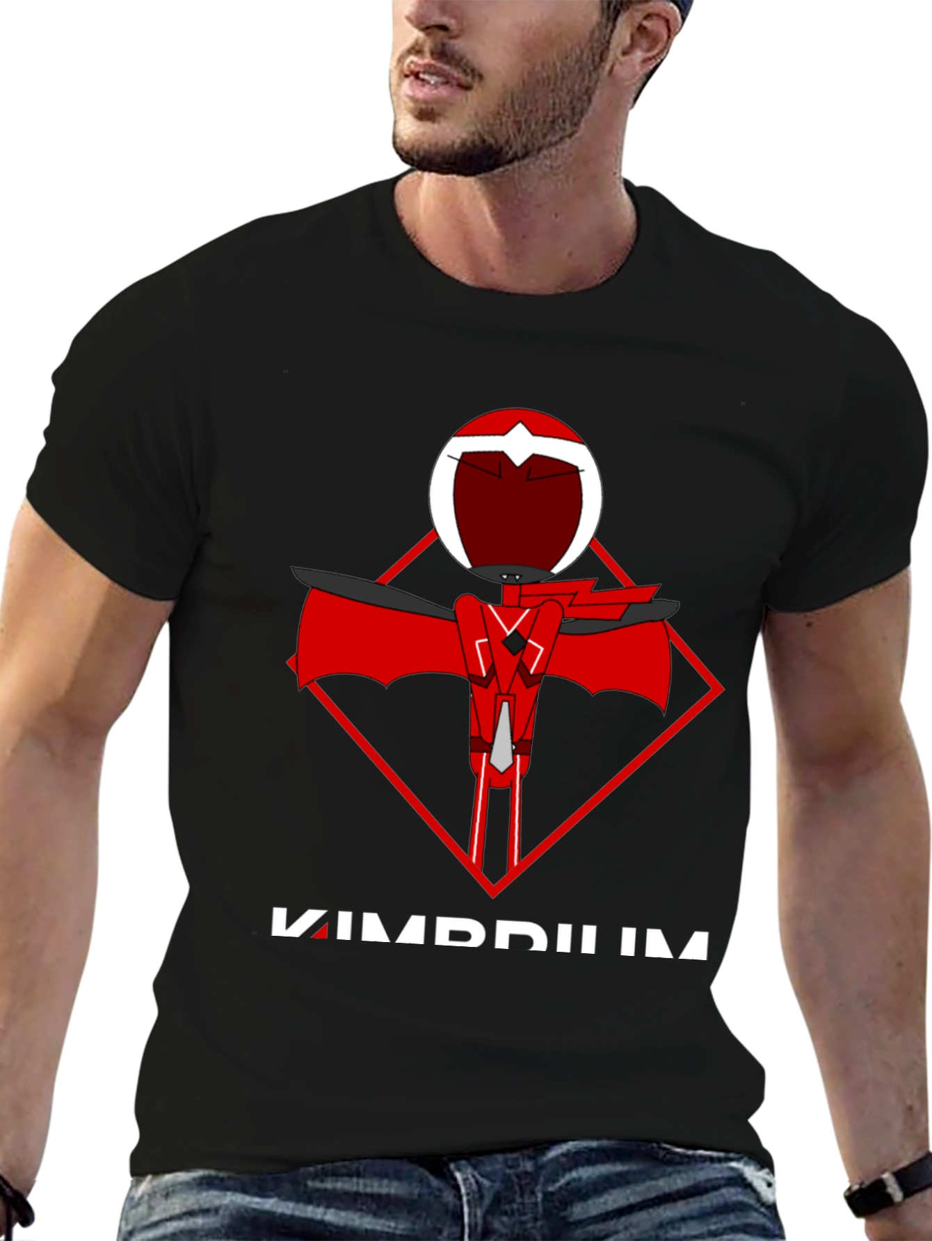 Kimbrium Robot Design Black T-Shirt